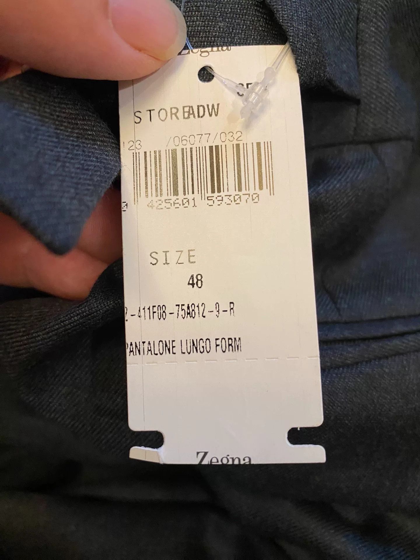 Ermenegildo Zegna Zegna Dark Gray Wool Trousers Size US 32 / EU 48 - 9 Thumbnail