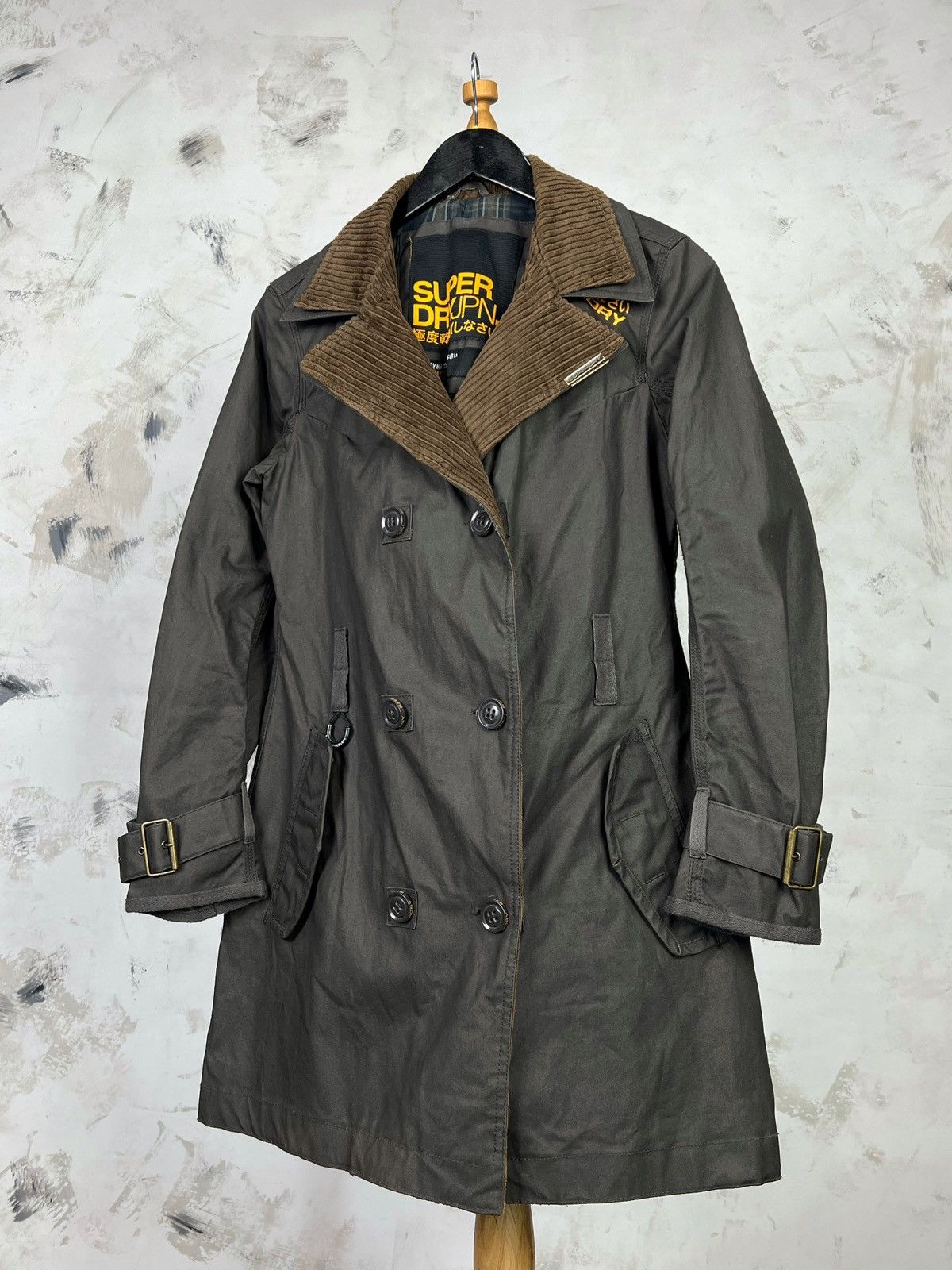 Superdry Vintage Superdry Waxed Trench Coat Jacket Size M Size M / US 6-8 / IT 42-44 - 1 Thumbnail