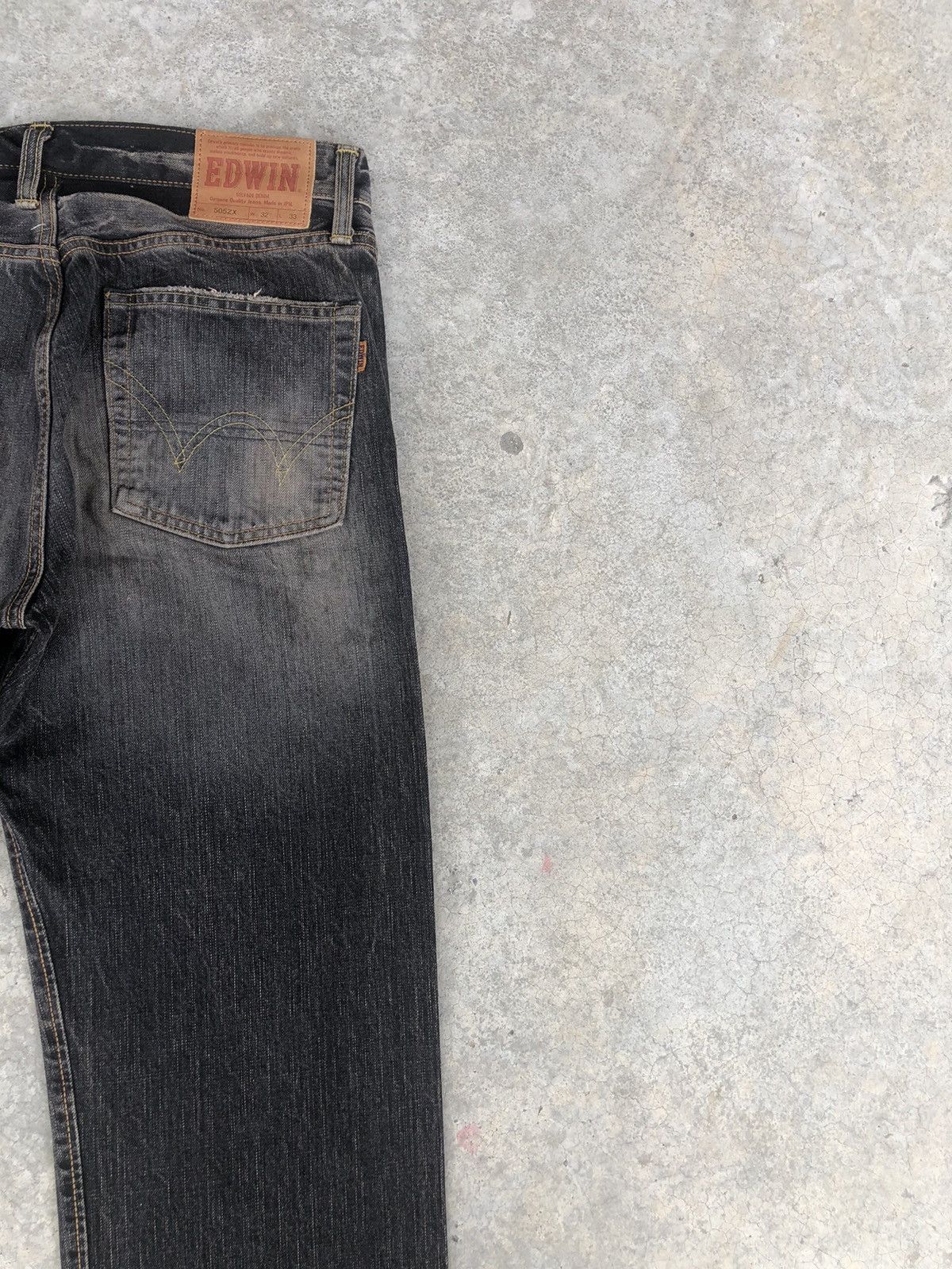 Edwin Japanese Edwin 505ZX Selvedge Denim Distressed Jeans Mudwash Size US 32 / EU 48 - 10 Thumbnail