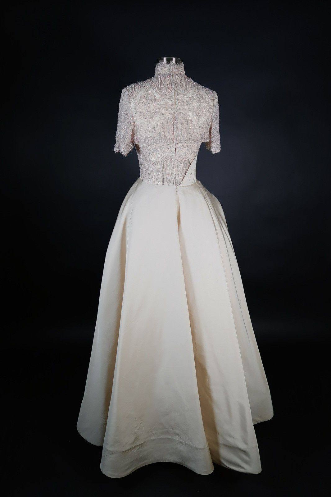 Other Custom Anna Augusta Nude Evening Maxi Dress Size S / US 4 / IT 40 - 8 Thumbnail