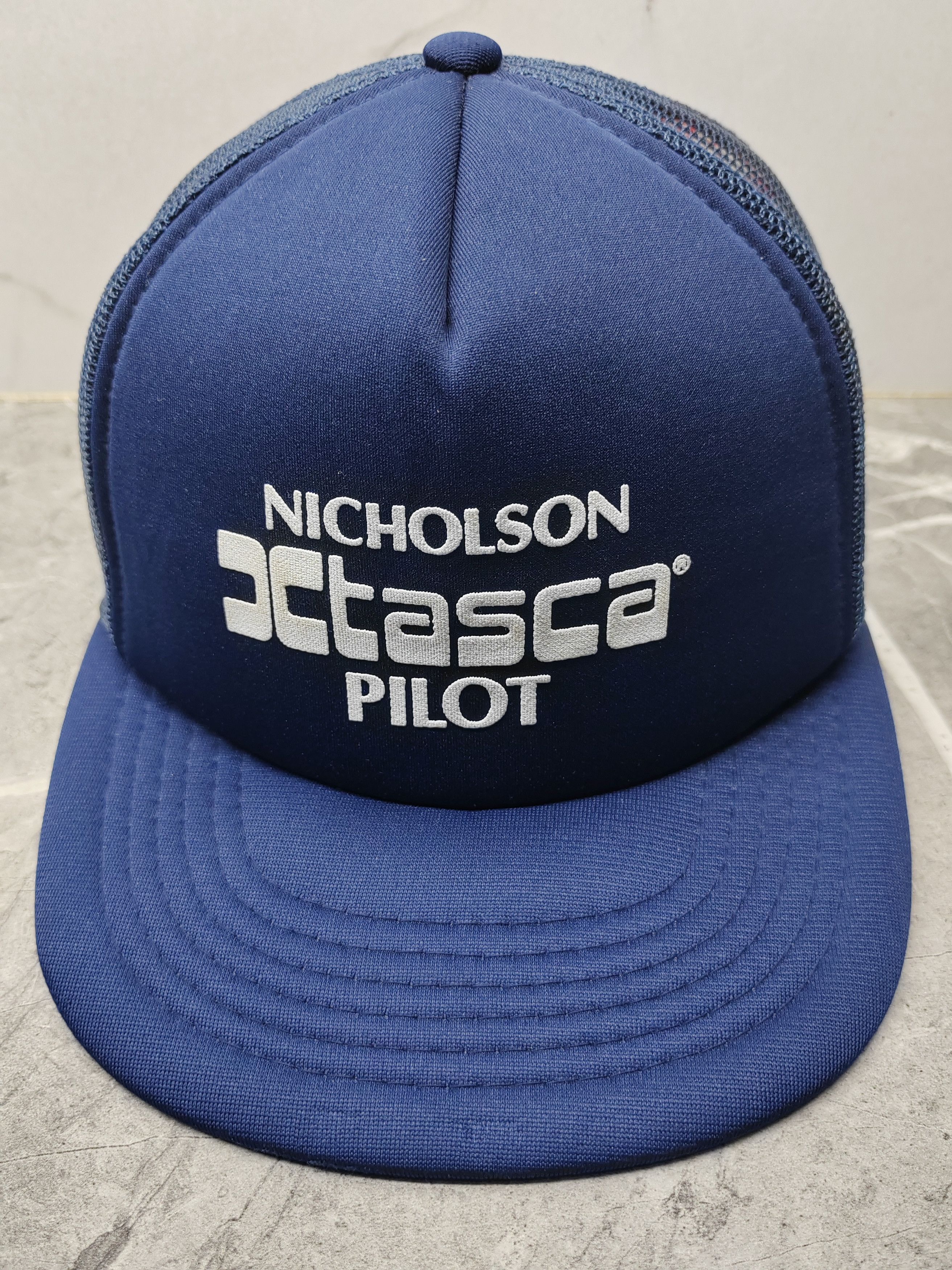 Vintage Vintage Nicholson Xtasca Pilot Trucker Hat Size ONE SIZE - 2 Thumbnail