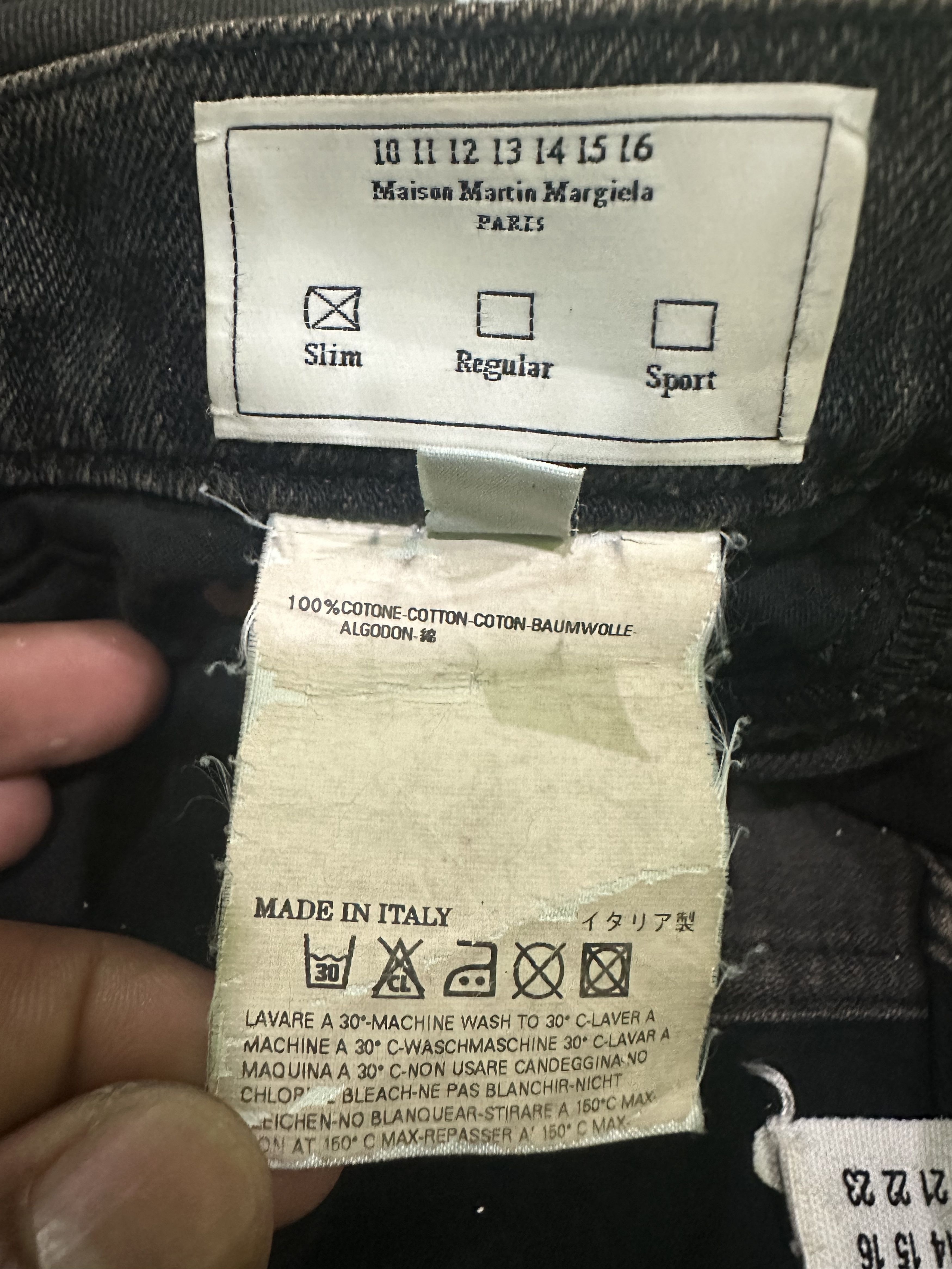 Maison Margiela Maison Martin Margiela MM10 Black Brown Jeans Size US 33 - 23 Thumbnail