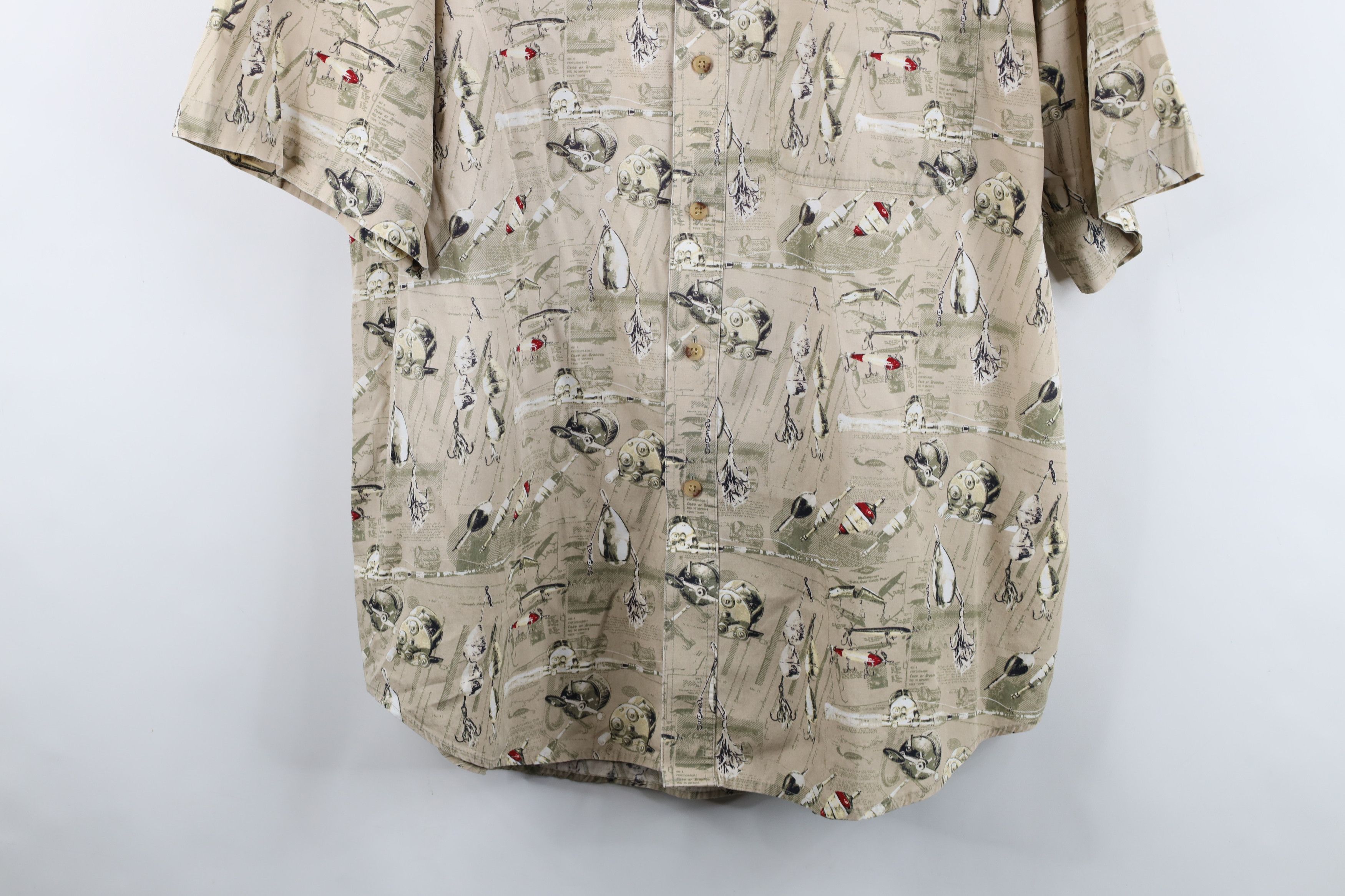 Vintage Vintage Streetwear Fishing All Over Print Button Down Shirt Size US L / EU 52-54 / 3 - 3 Thumbnail