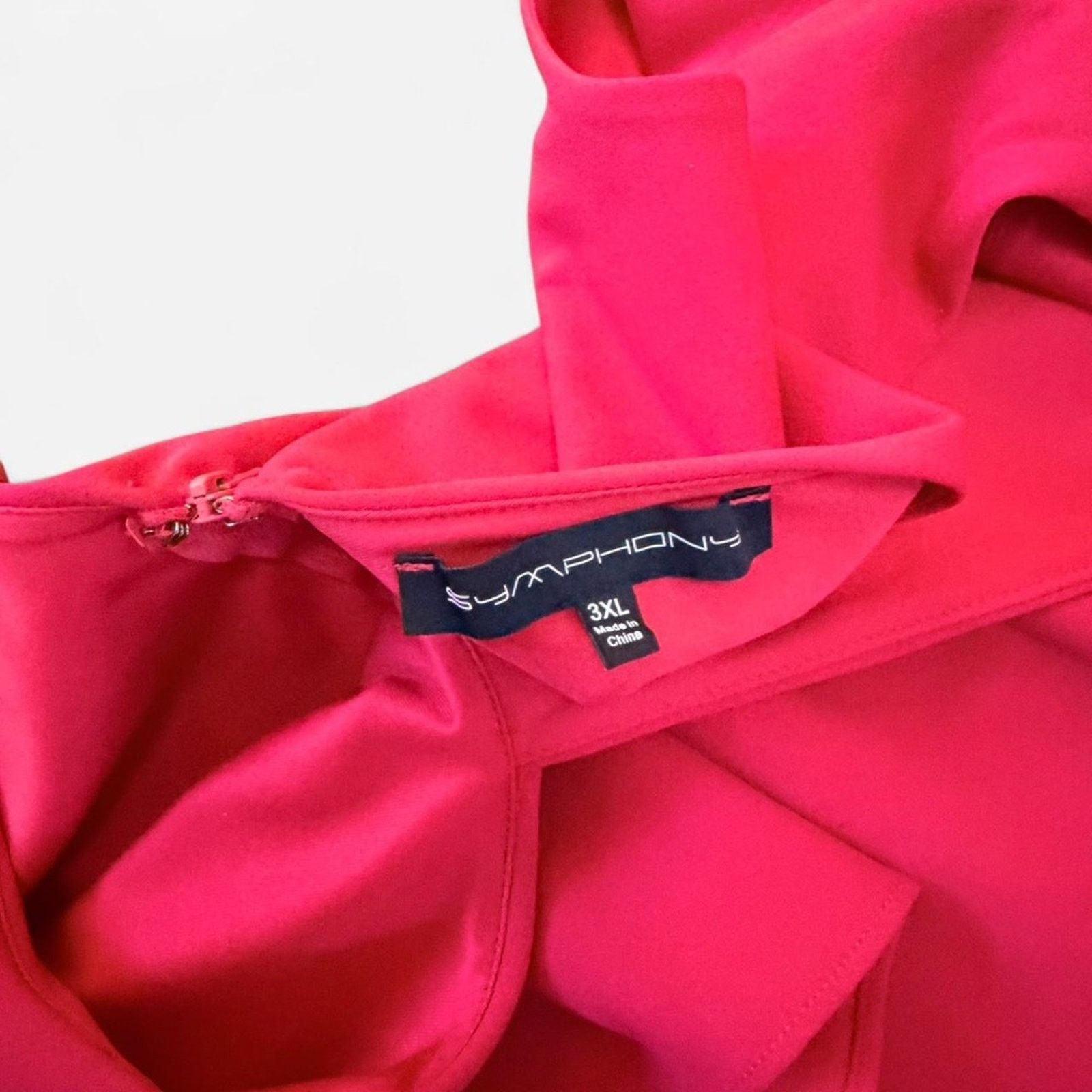 Other Red jumpsuit for plus size women 3XL Size 40" / US 18 - 4 Thumbnail