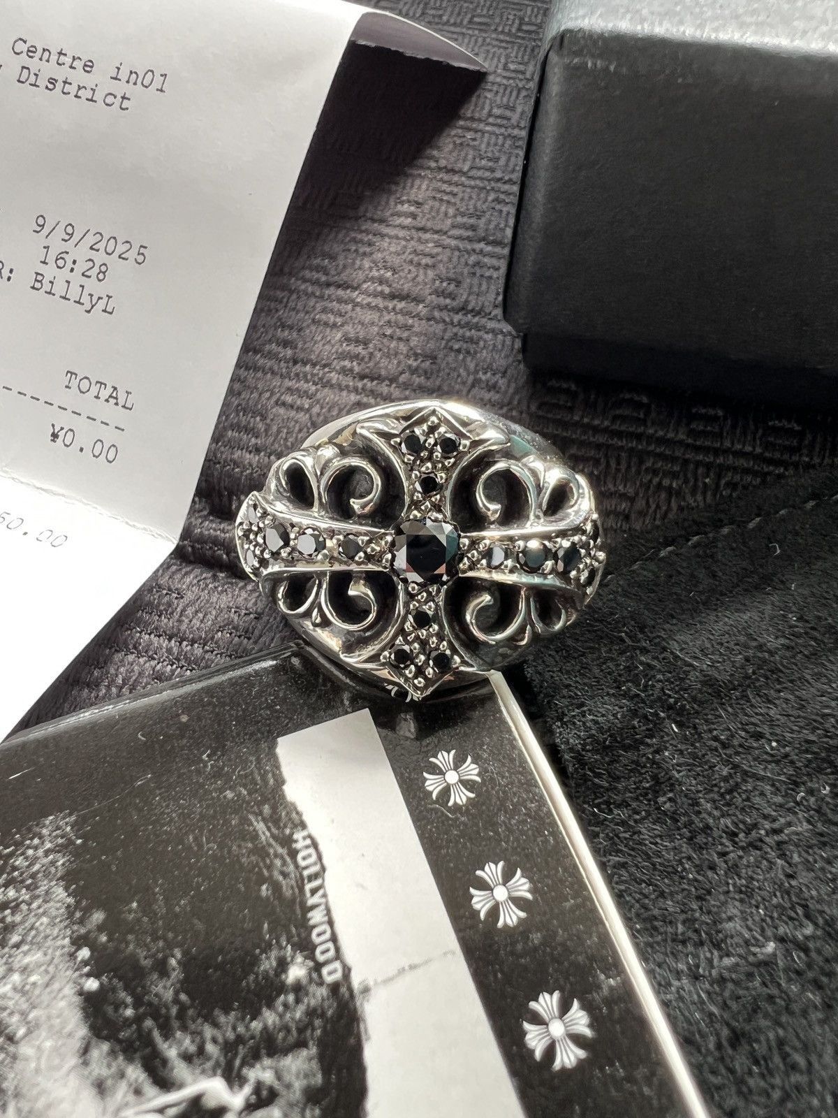 Chrome Hearts Chrome Hearts blk dmnd keeper ring Size ONE SIZE - 2 Thumbnail