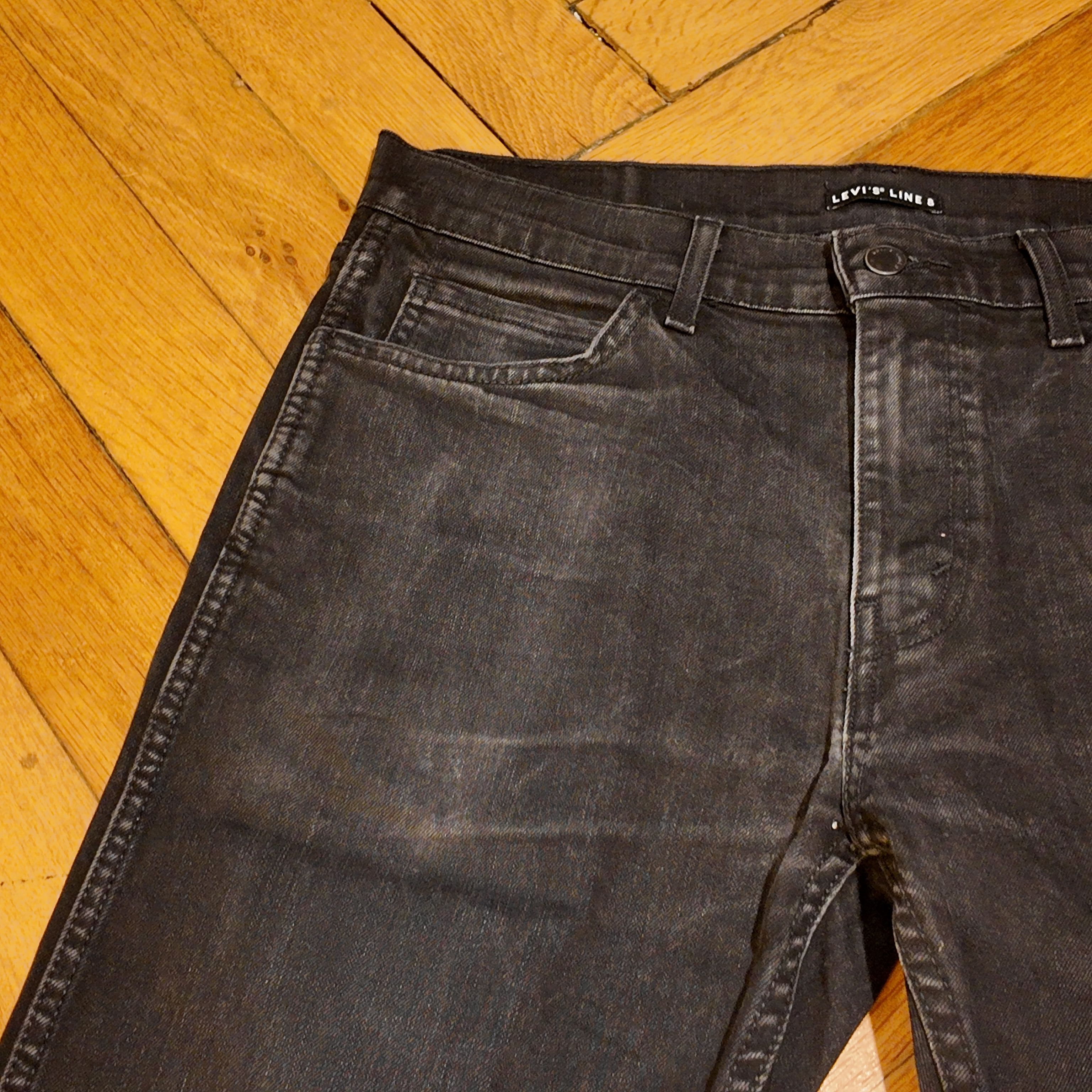 Levi’s Line 8 Slim Washed Black Denim W33 L34
