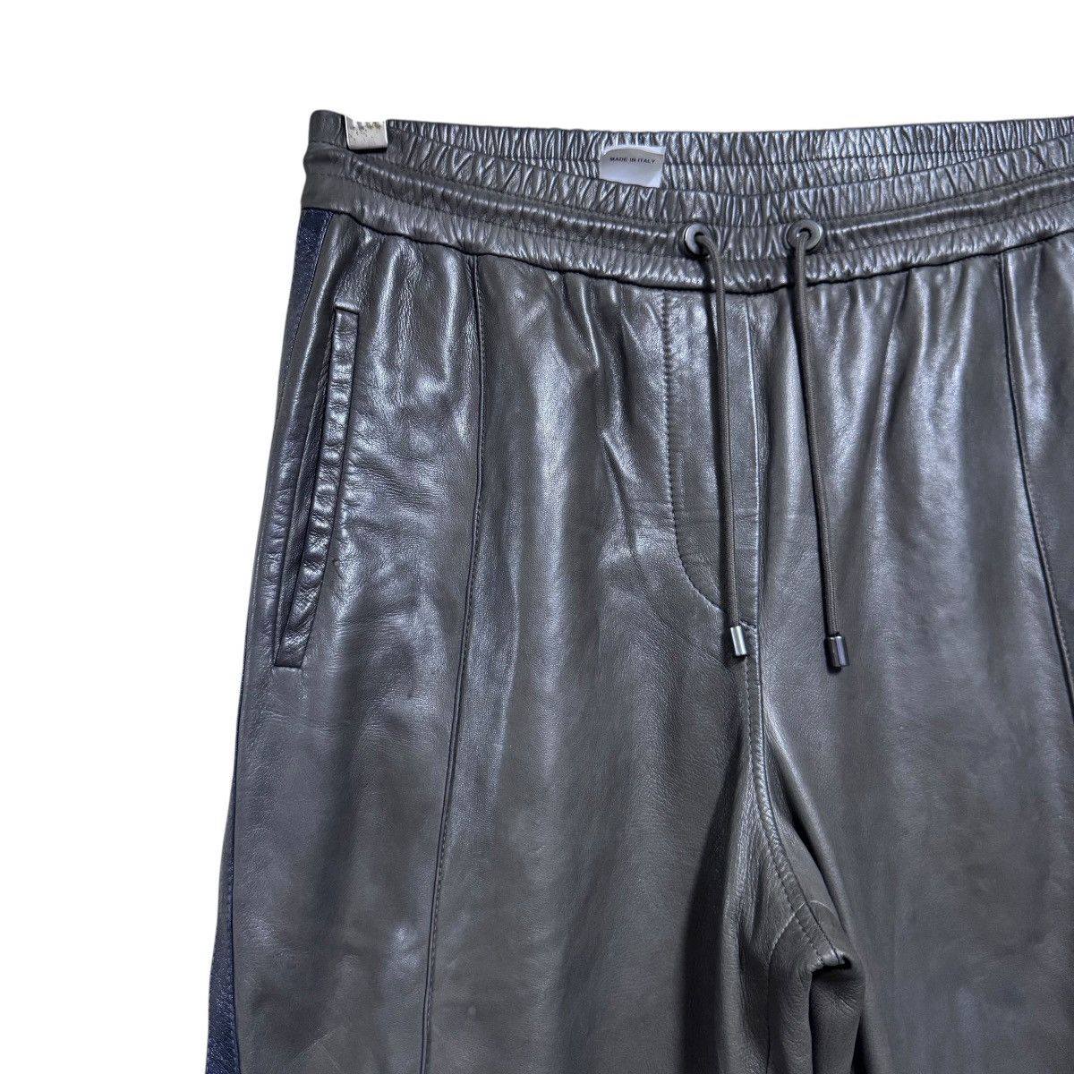 Brunello Cucinelli Brunello Cucinelli Leather Drawstrings Pants Size 29" - 5 Thumbnail