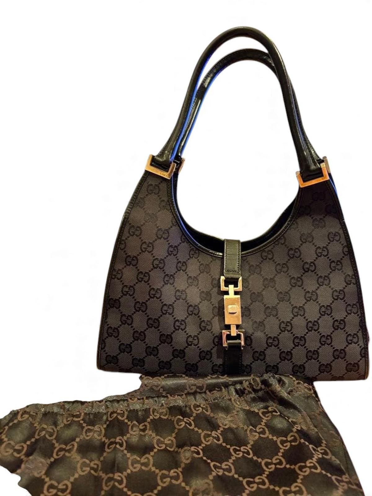 Gucci Gucci - Classic Monogram Canvas Shoulder Bag Gold Size ONE SIZE - 3 Thumbnail