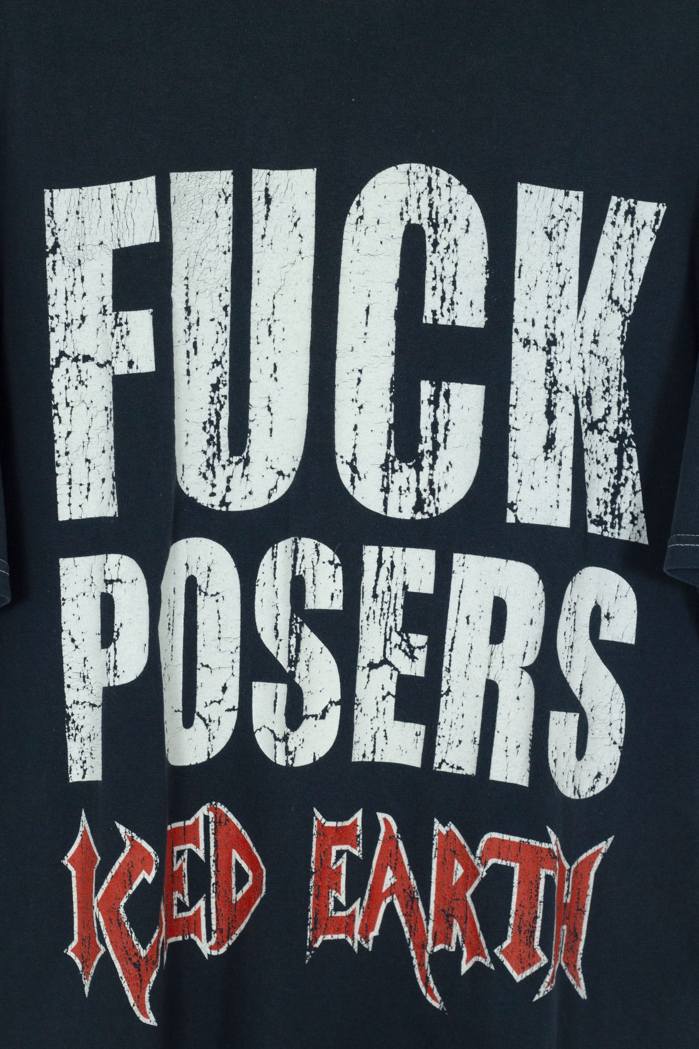 Band Tees Vintage Iced Earth Fuck Posers Demon Tee T-shirt 90s Y2K Size US XL / EU 56 / 4 - 4 Thumbnail