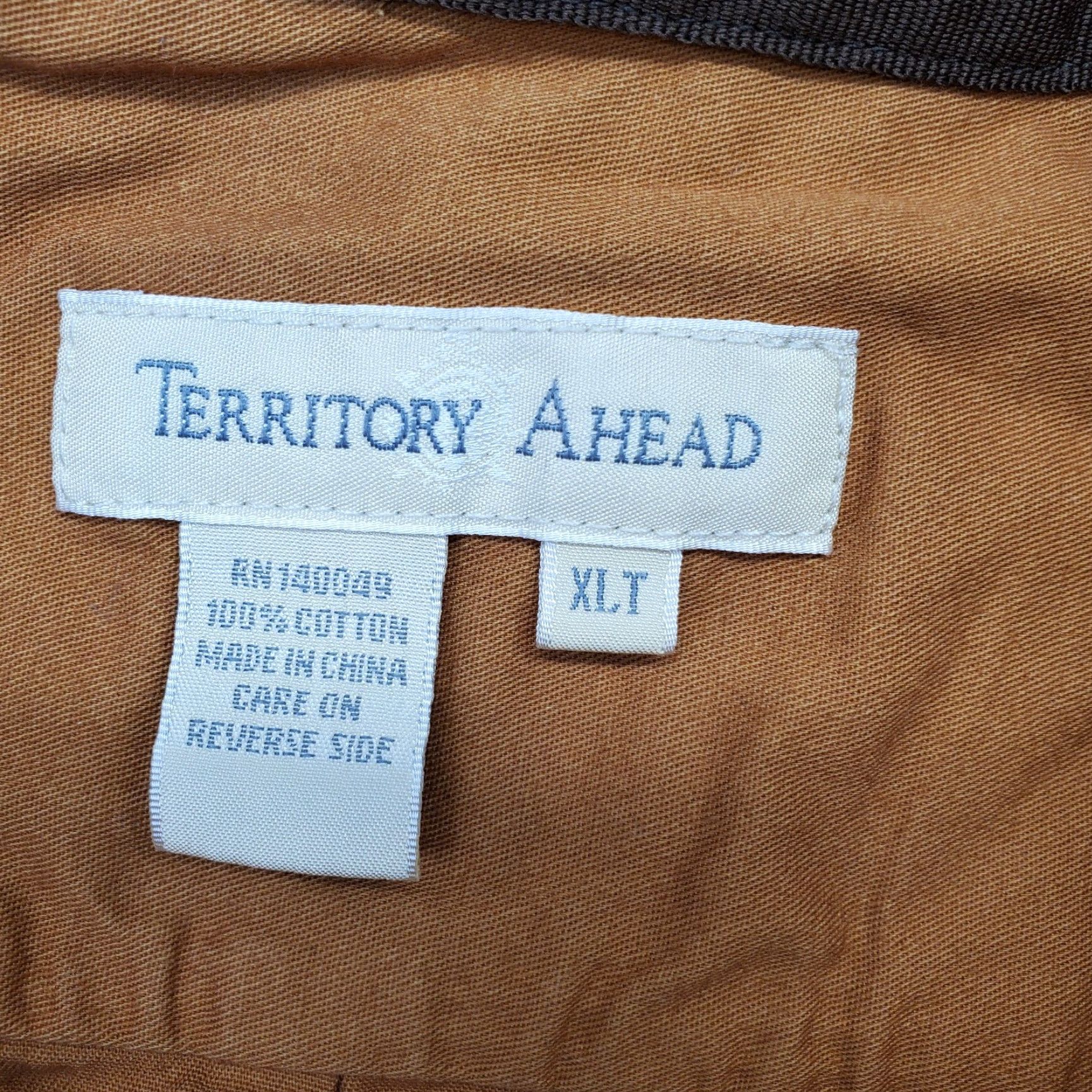 The Territory Ahead Territory Ahead Shirt Mens XLT Tan Long Sleeve Collared Button-Down Shirt Mens XLT Tan Size US XL / EU 56 / 4 - 5 Thumbnail