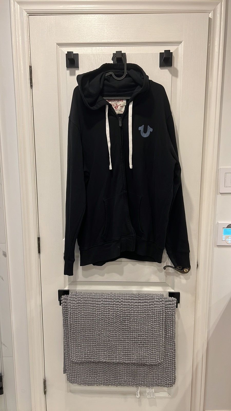 True Religion × Vintage Vintage True Religion black zip up hoodie denim logo (3XL) Size US XXL / EU 58 / 5 - 2 Thumbnail