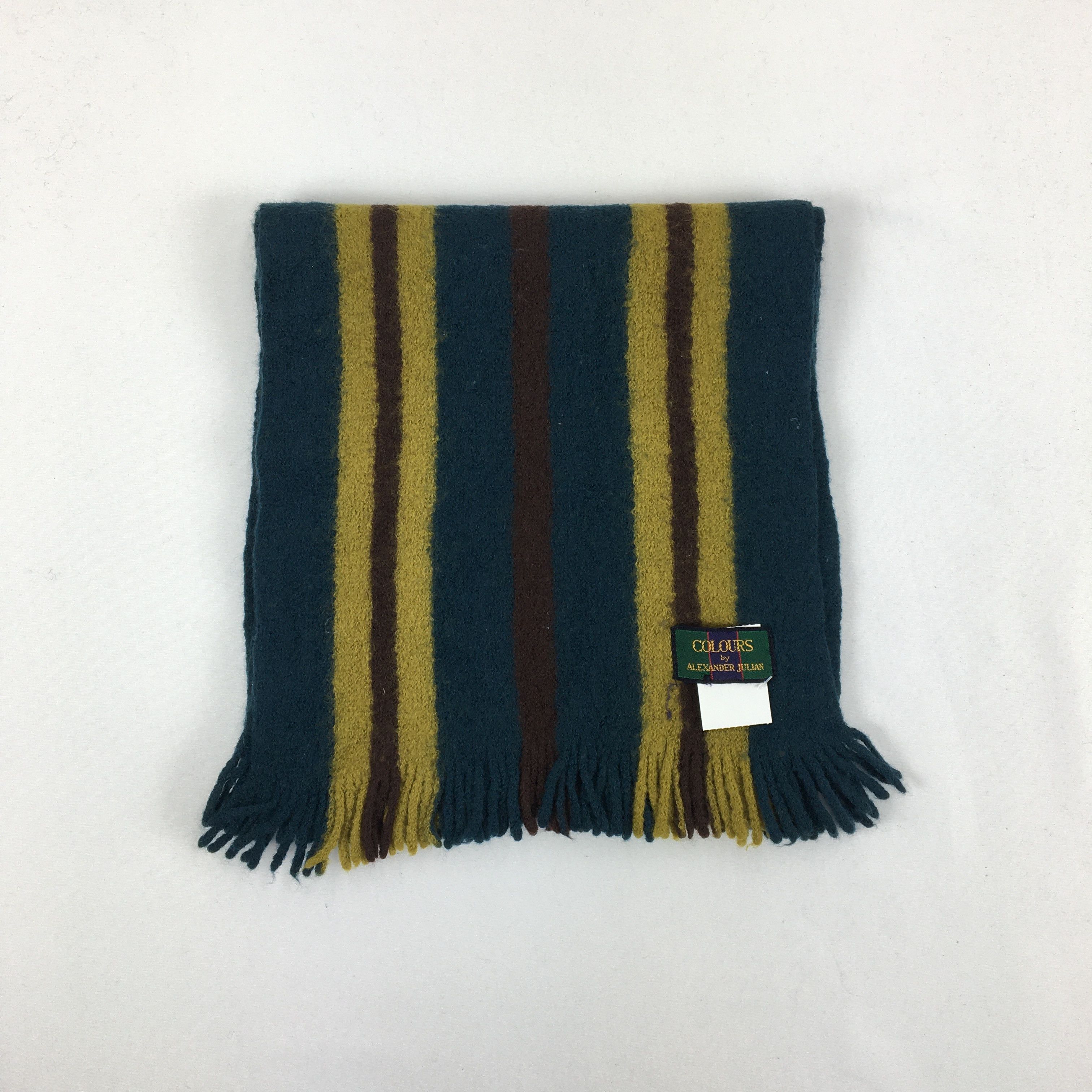 Alexander Julian Alexander Julian Wool Scarf Muffler Cashmere Scarves Size ONE SIZE - 2 Thumbnail