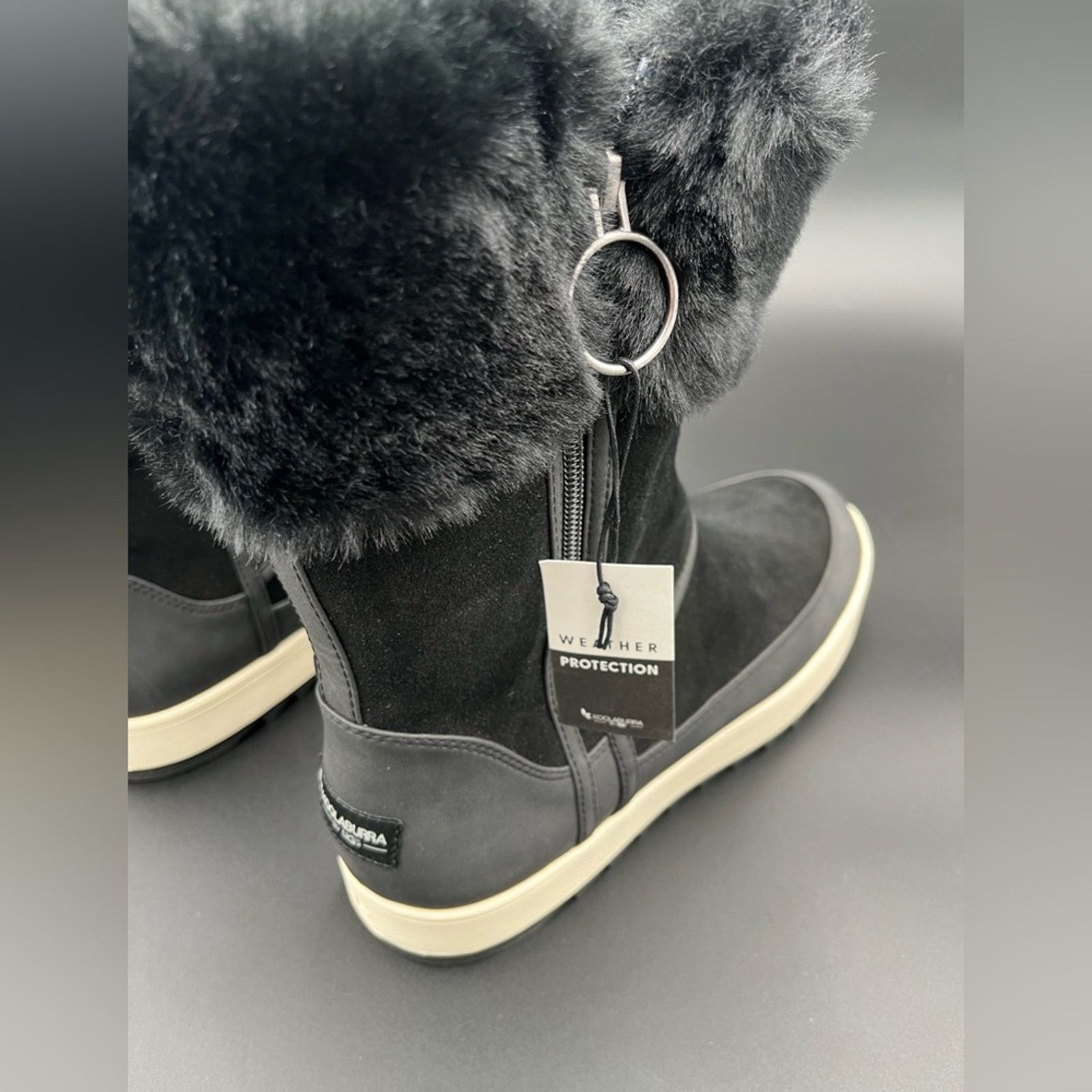 Ugg Koolaburra by UGG Tynlee Black Women's Faux Fur Suede Boot Size US 9 / IT 39 - 10 Thumbnail