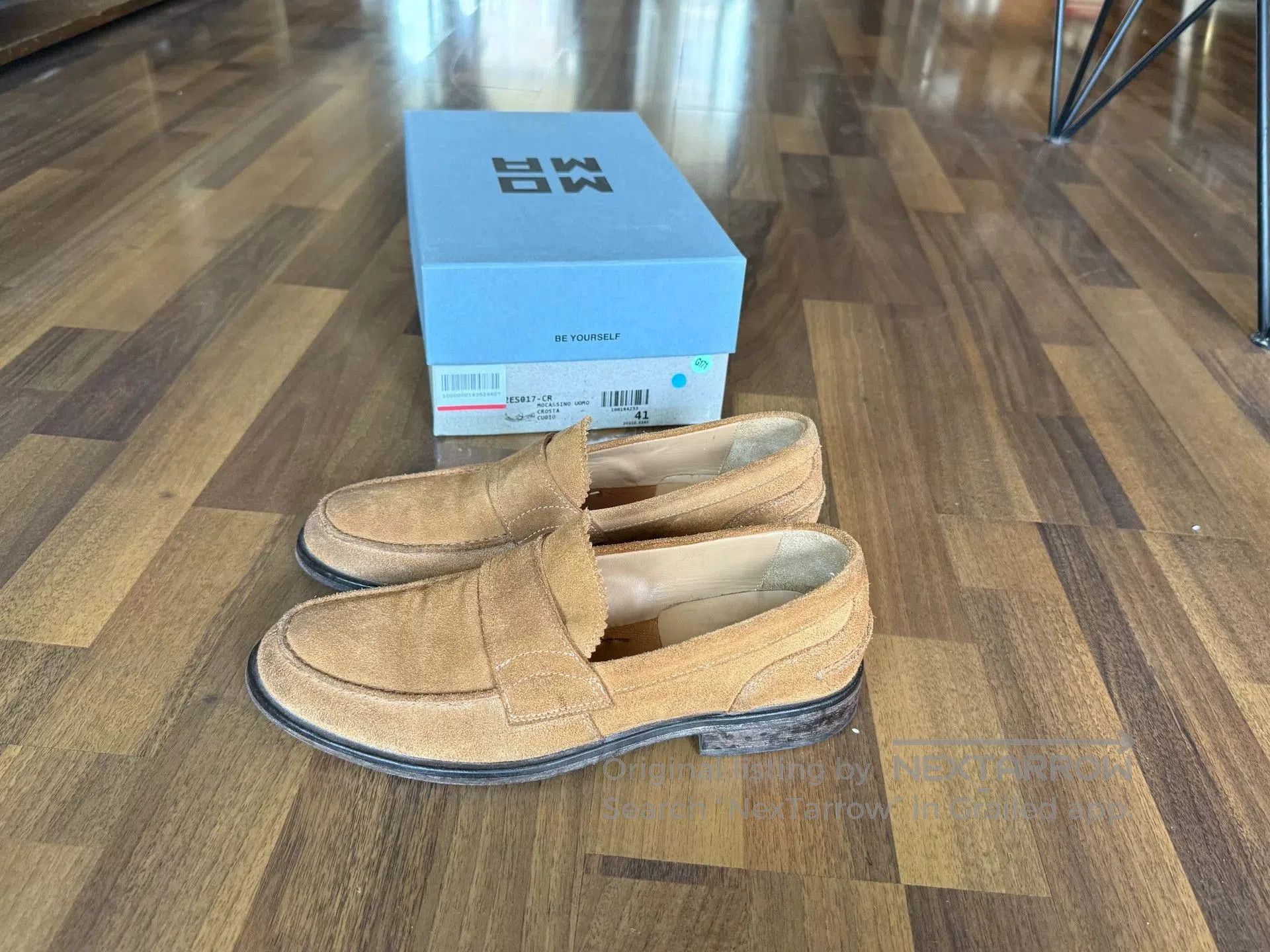 MoMA MOMA Men's Distressed Suede Loafers. Size US 8 / EU 41 - 2 Thumbnail