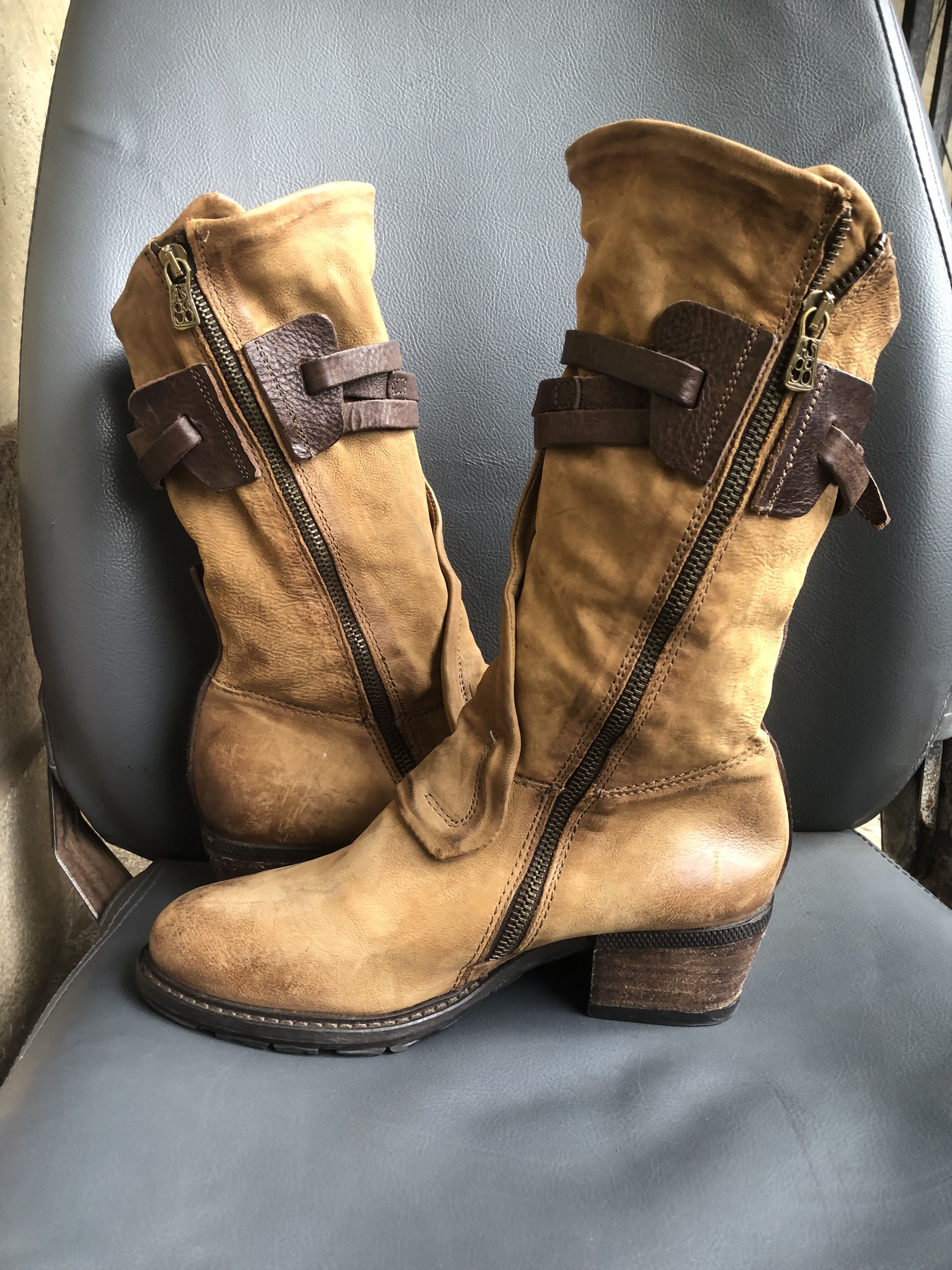 A.S.98 A.S 98 Brown Calfskin Leather Women’s Boot Size 38 Size US 8 / IT 38 - 6 Thumbnail