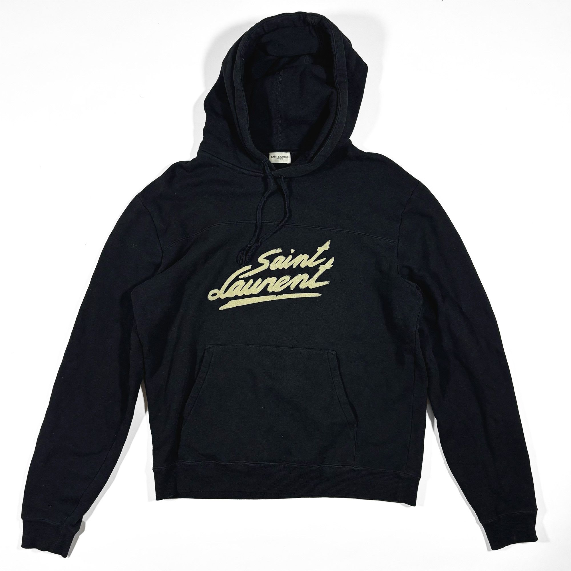 Saint Laurent Paris Saint Laurent Paris Signature logo hoodie