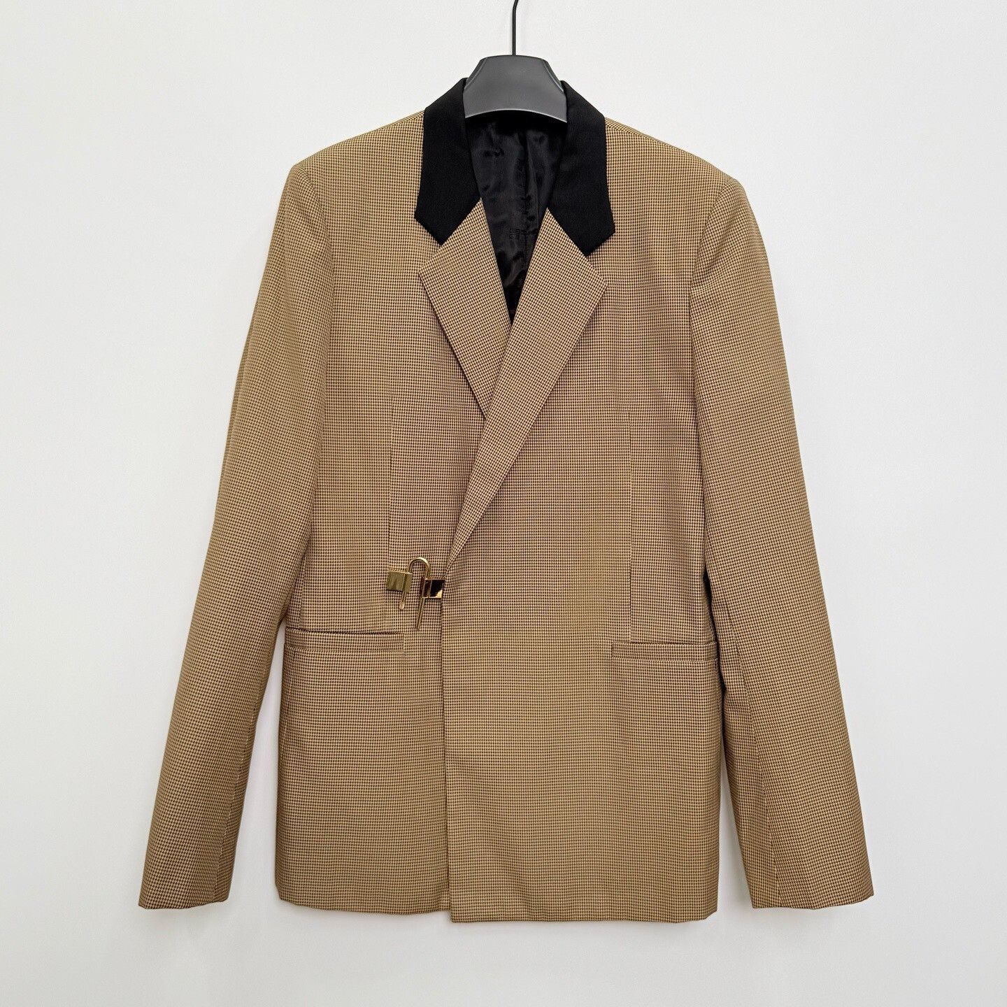 Givenchy Givenchy U-lock Buckle Plaid Slim Blazer Size US M / EU 48-50 / 2 - 1 Thumbnail
