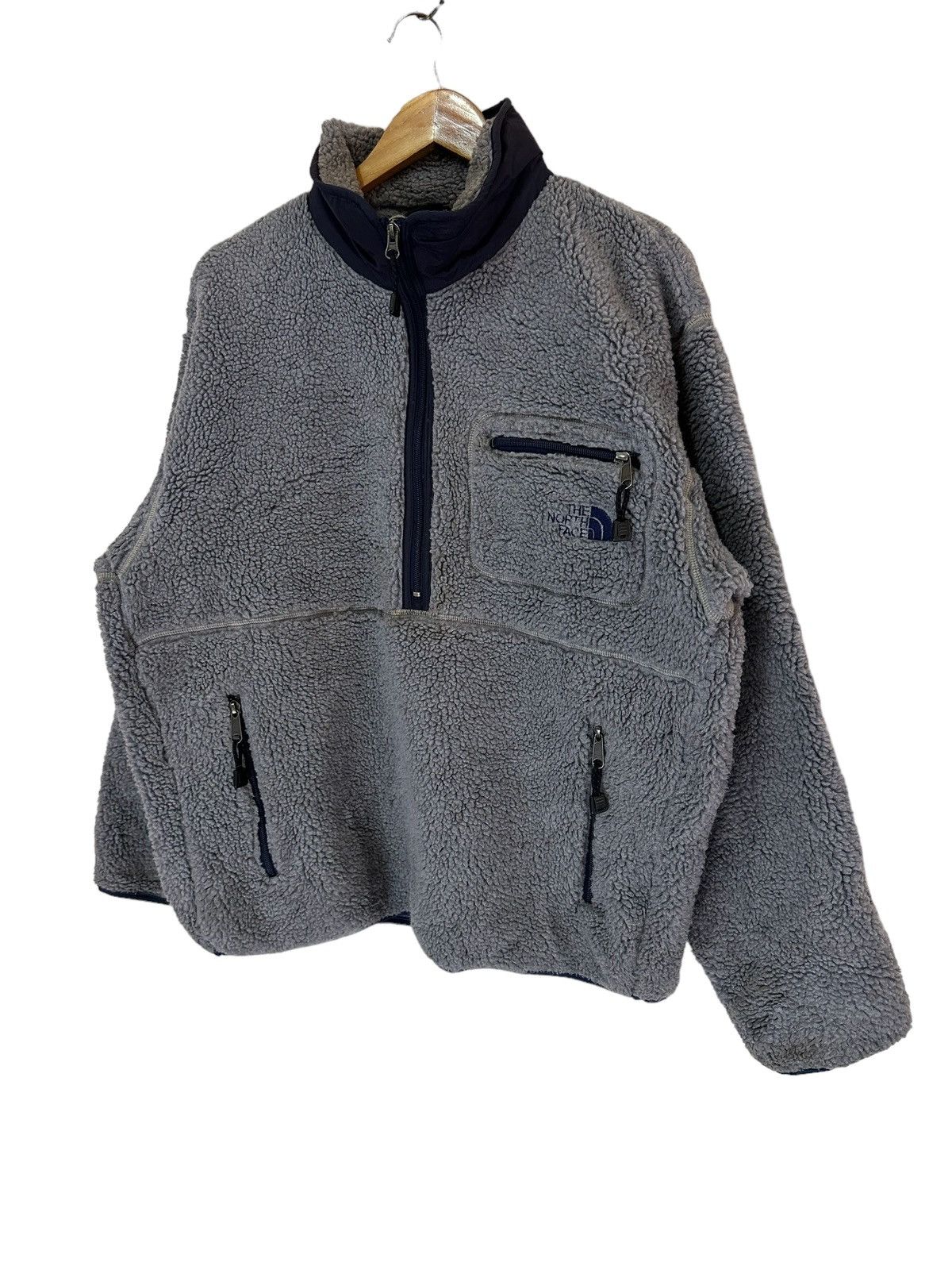 The North Face Vintage The North Face Fleece Jacket Half Zip Size US L / EU 52-54 / 3 - 2 Thumbnail