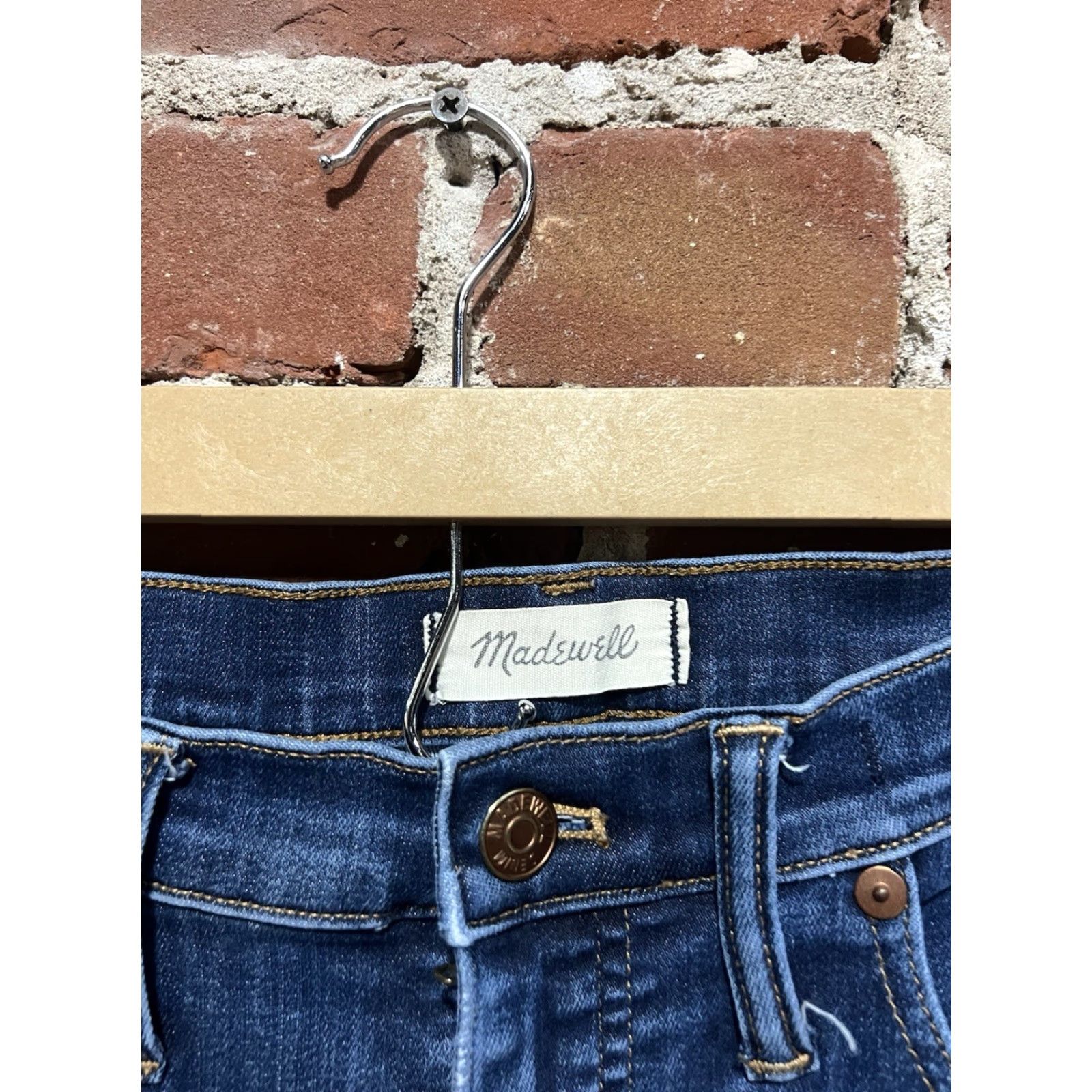 Madewell Madewell Jeans Womens 9" High Rise Skinny 30 30x26 Dark Wash Size 30" / US 8 / IT 44 - 3 Thumbnail
