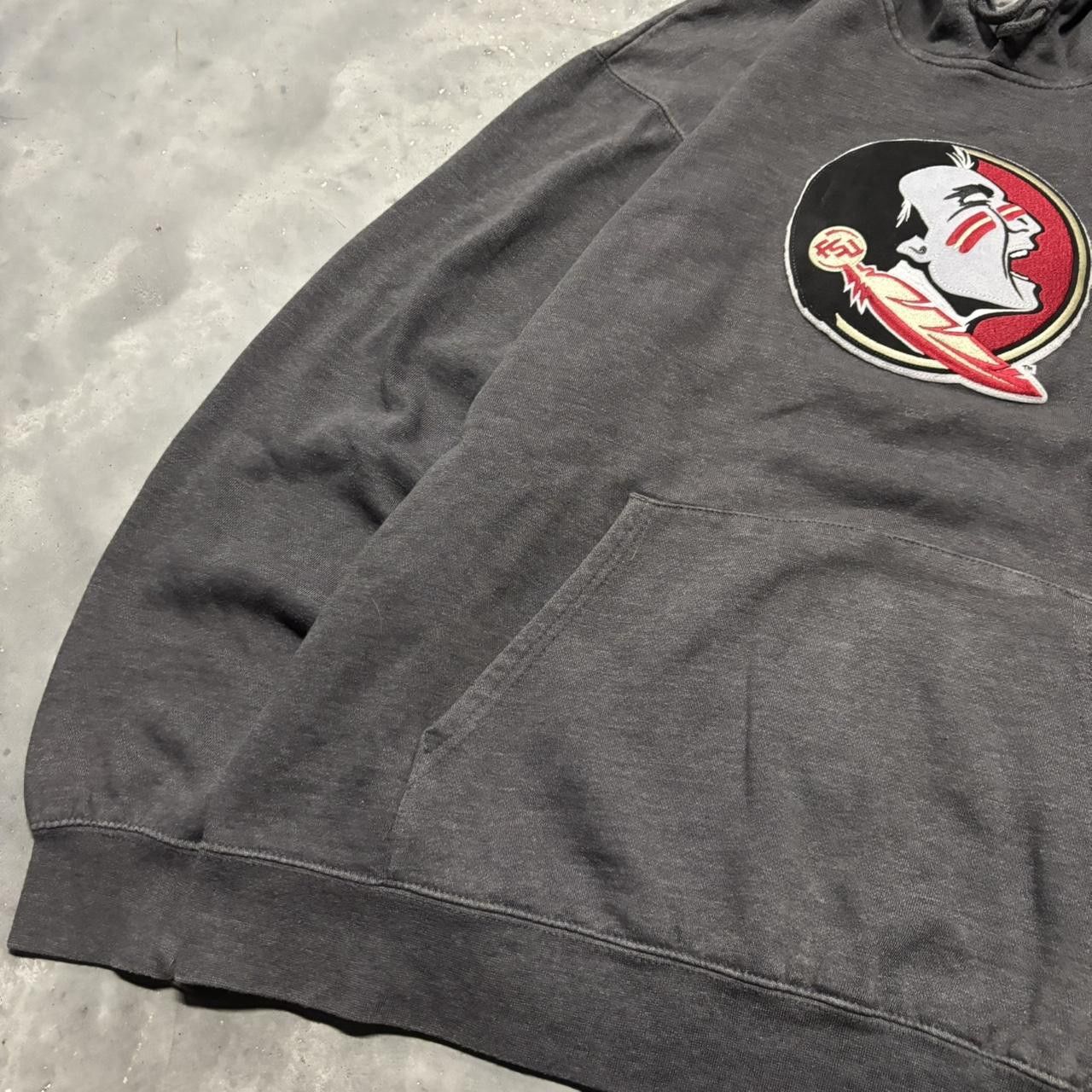 Japanese Brand × Vintage Crazy Vintage Y2K/2000s Grey Florida State FSU College Hoodie! Size US XL / EU 56 / 4 - 3 Thumbnail