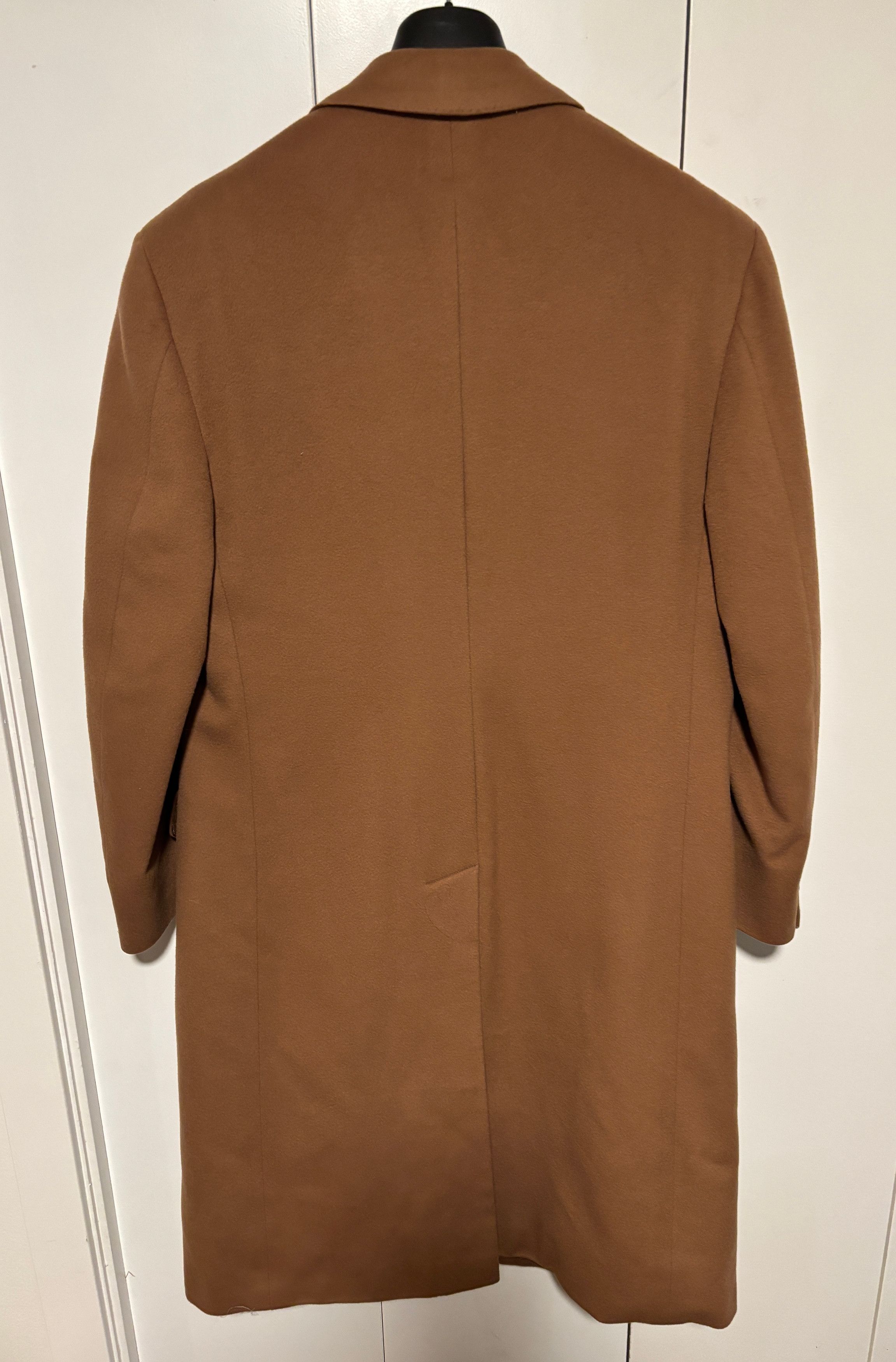 Samuelsohn Cashmere Double Breasted Tan/Camel Overcoat Polo Coat - M/L Size US L / EU 52-54 / 3 - 6 Thumbnail
