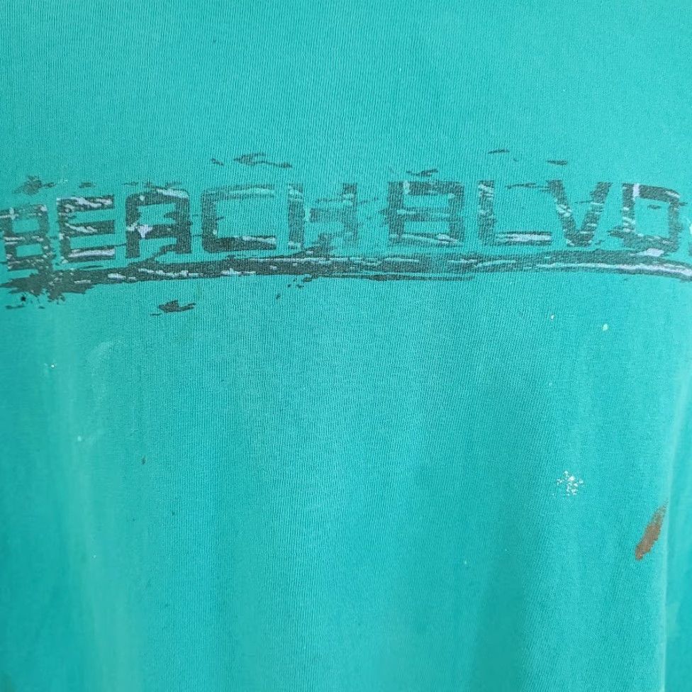 Vintage VINTAGE Beach Blvd Turtleneck T Shirt Mens Size Large 80s Surfer Made In USA Blue 100% Cotton Size US L / EU 52-54 / 3 - 3 Thumbnail