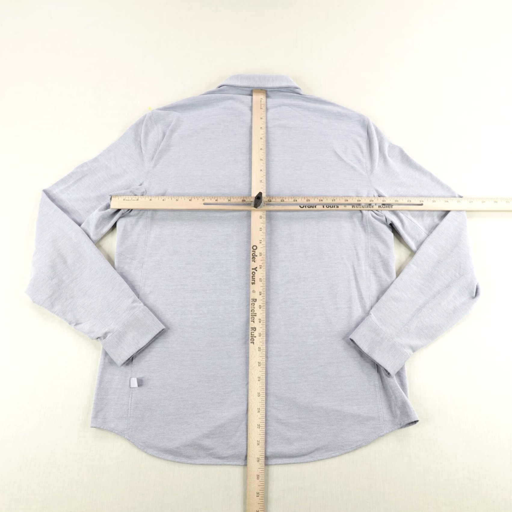 Lululemon Lululemon Shirt Mens Large Blue Button-Up Long Sleeve Breathable Pockets Cotton Blend Regular Fit Size US L / EU 52-54 / 3 - 5 Thumbnail