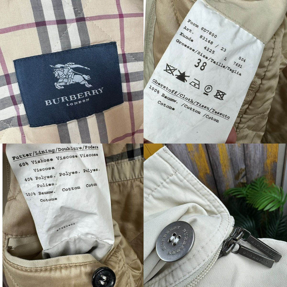 Burberry Burberry London Woman Trench Jacket Vintage Size M Size M / US 6-8 / IT 42-44 - 3 Thumbnail