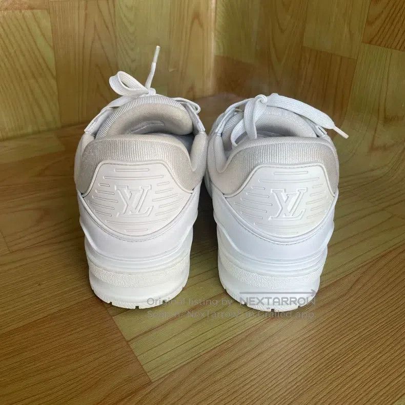 Louis Vuitton Louis Vuitton Trainer S neaker leather and rubber logo low Size US 8 / EU 41 - 8 Thumbnail