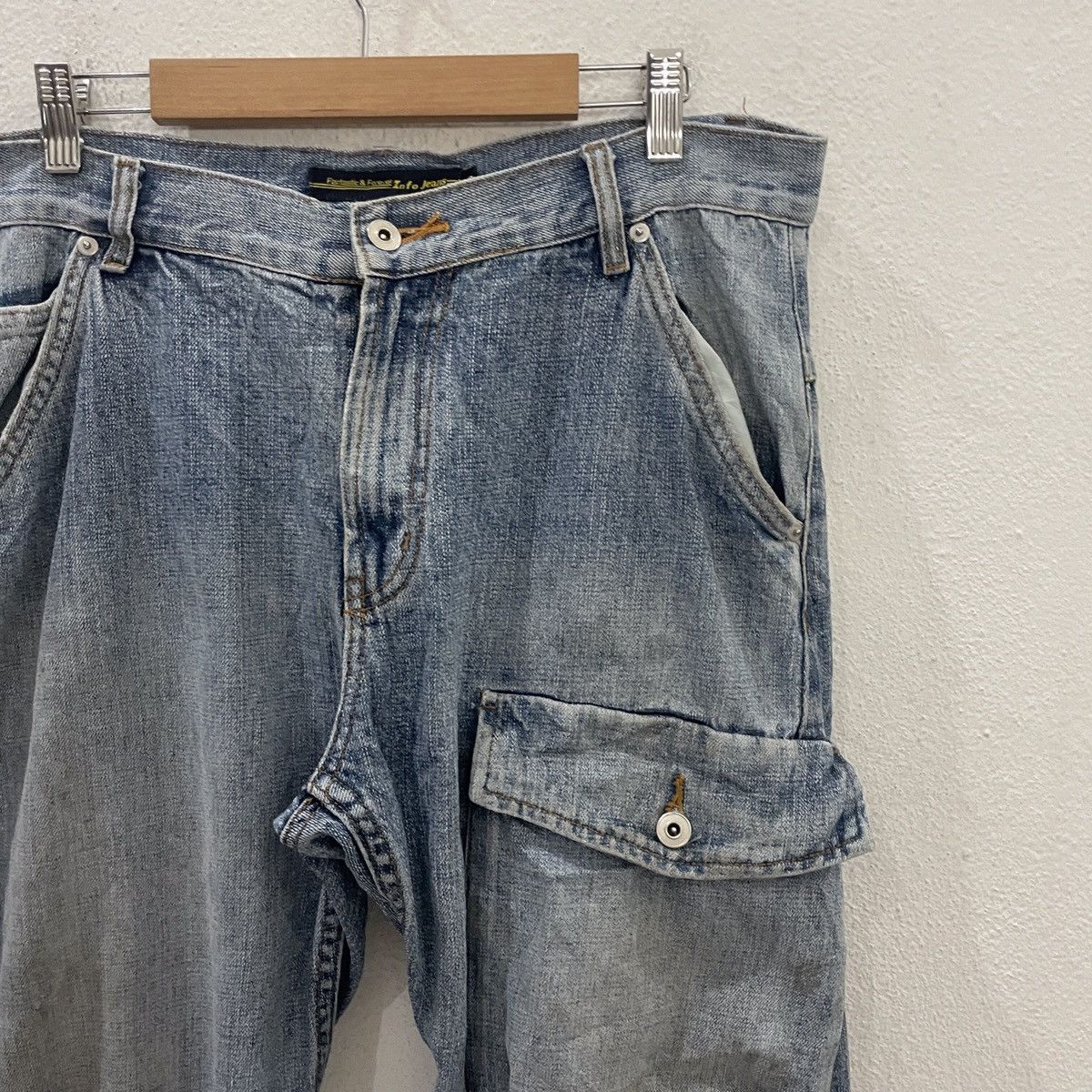 20471120 Vintage Fantastic Selvedge Pocket Denim Jeans Size US 34 / EU 50 - 2 Thumbnail