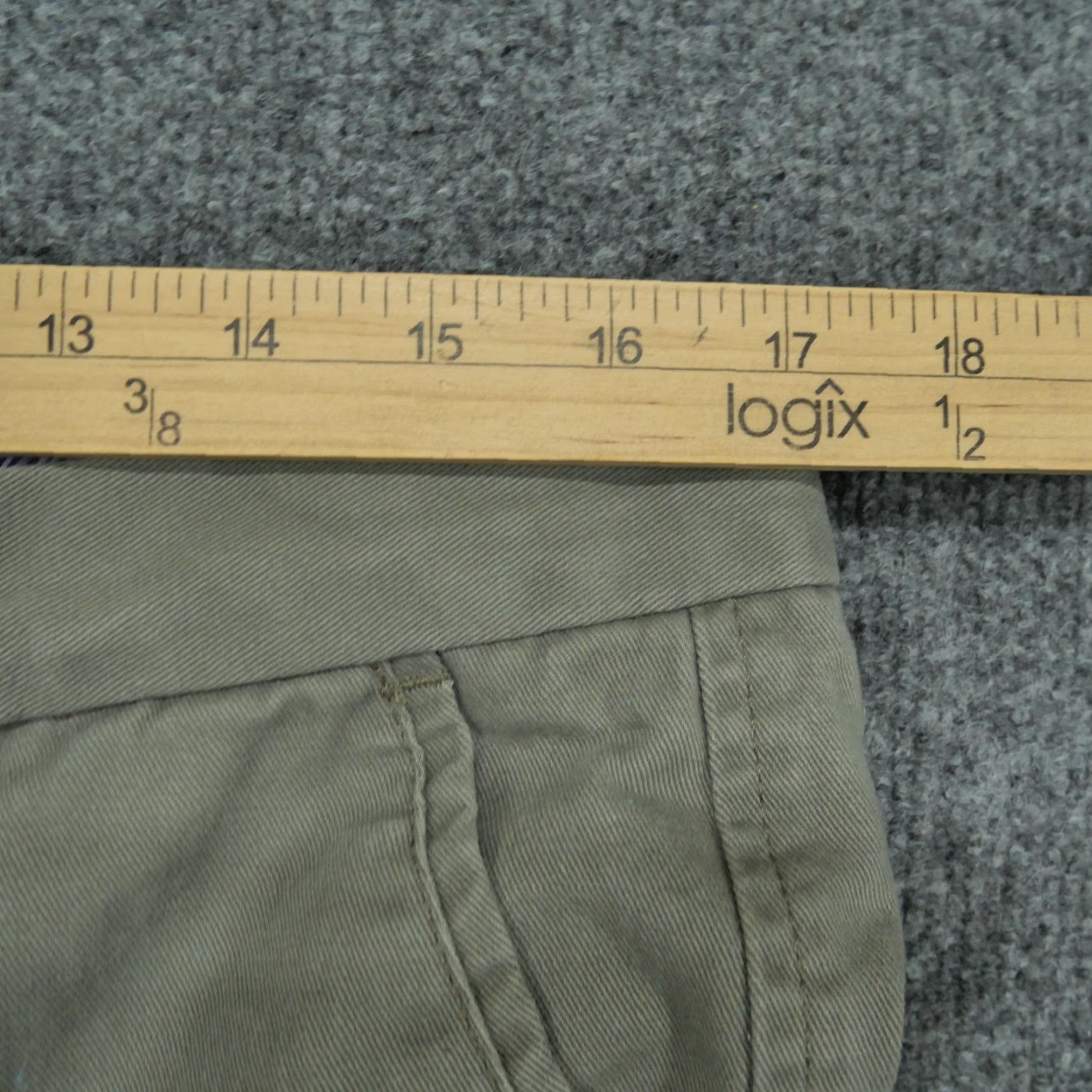 Brooks Brothers Samuel Windsor Pants Mens 36S 34x28 Pleated Chino Cotton Brown Green Size US 34 / EU 50 - 5 Thumbnail