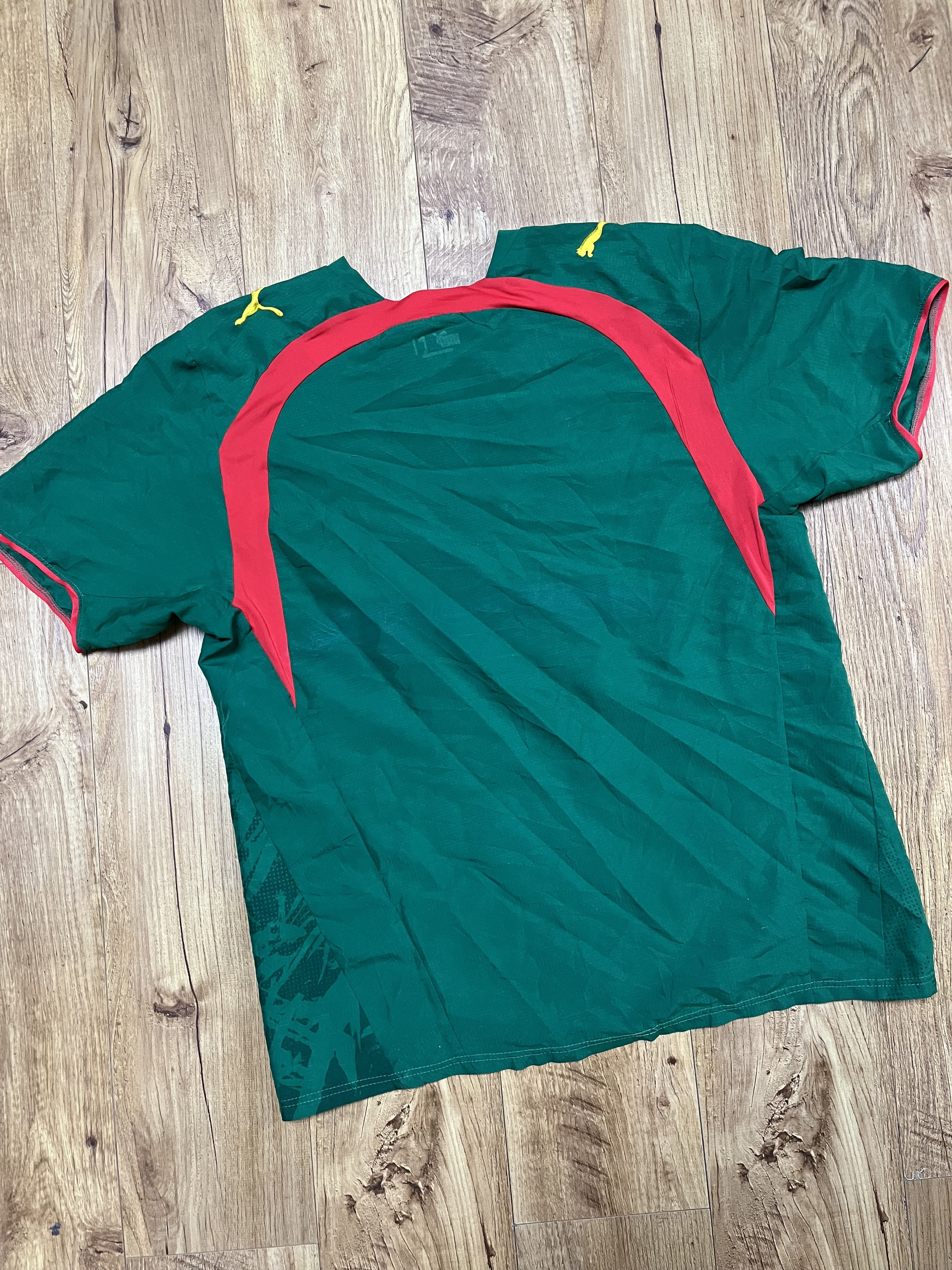 Puma × Vintage Puma Cameroon 2006-07 Home Football Jersey Size US L / EU 52-54 / 3 - 2 Thumbnail