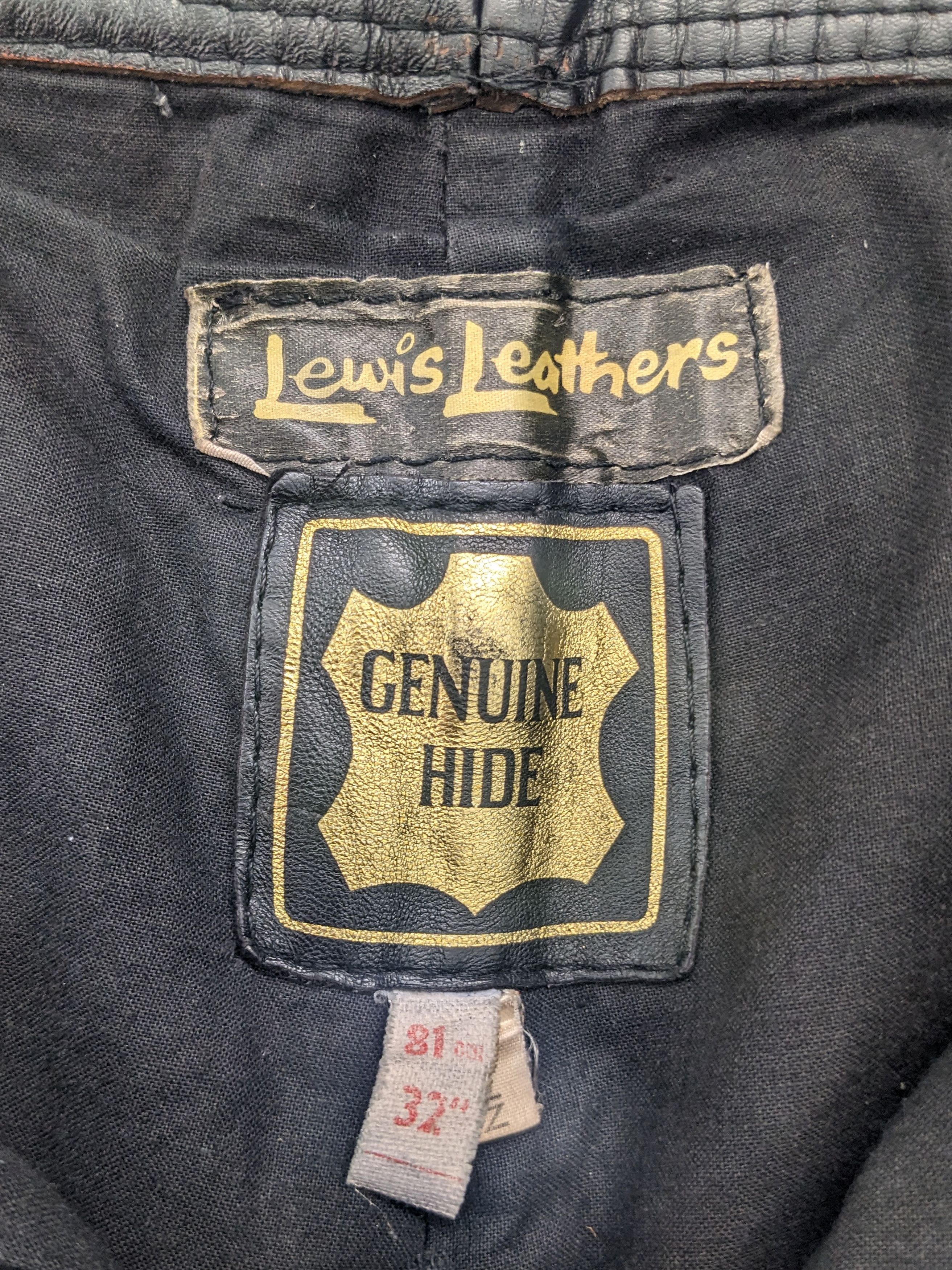 Lewis Leathers Vintage 80s Lewis Leathers Black Leather Motorcycle Pants Size US 32 / EU 48 - 12 Thumbnail