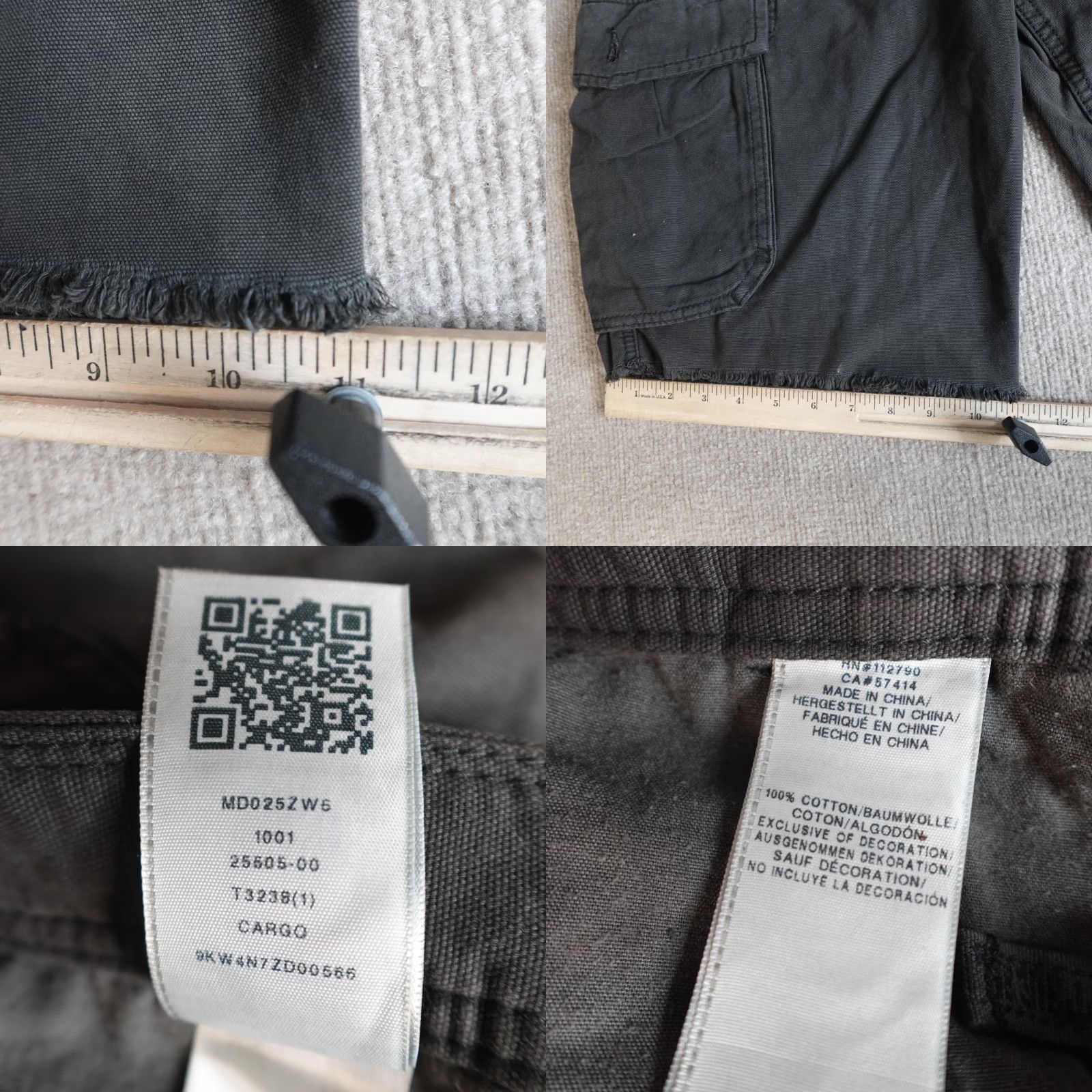 True Religion True Religion Mens Shorts 36 Black Solid Cargo Drawstring Cargo Pocket Pockets Casual Vintage No Size US 36 / EU 52 - 8 Thumbnail