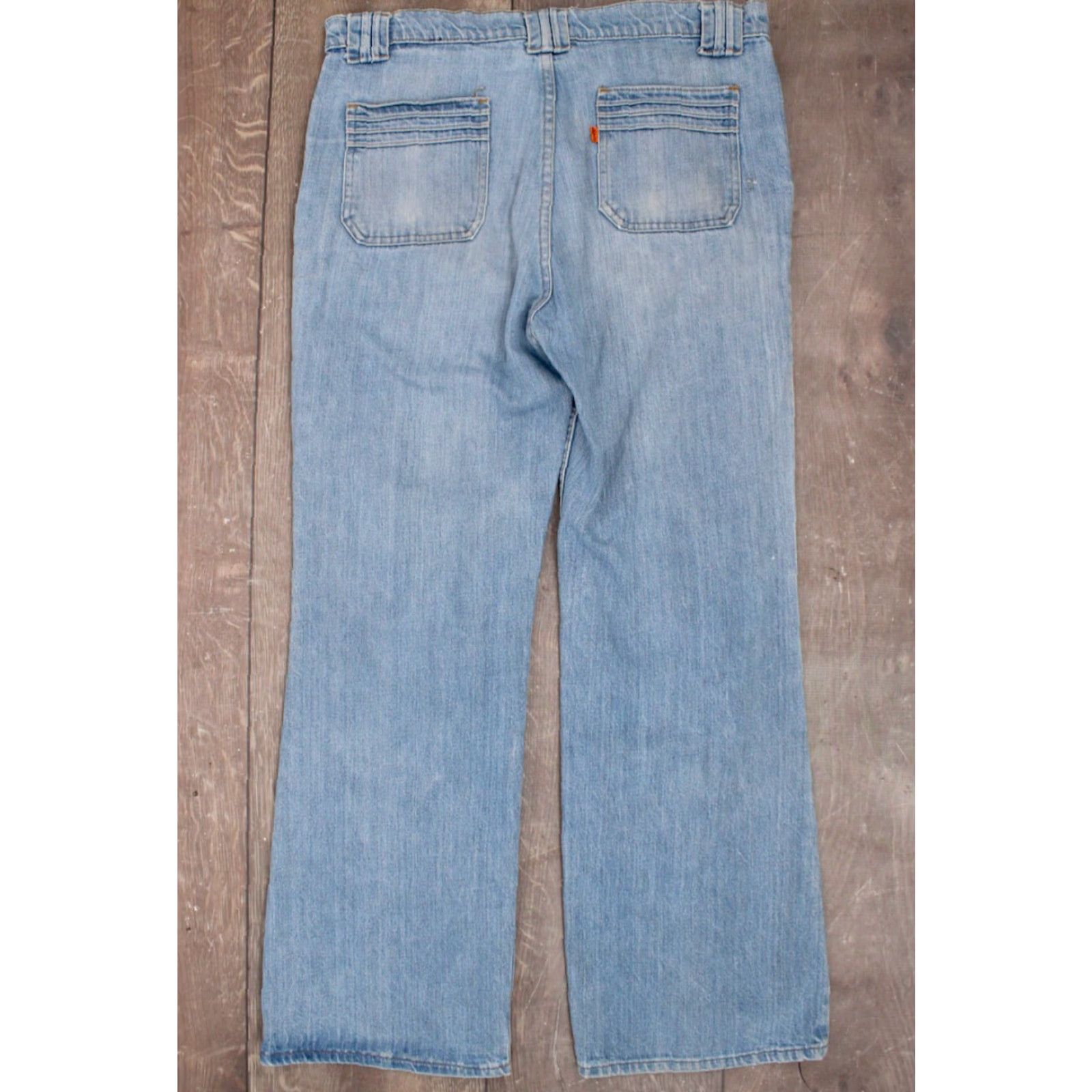 Levi's VINTAGE Men's VTG 1970s Levi's Jeans Wide Leg Sz 36x29.5 Denim Bellbottoms 70s Size US 36 / EU 52 - 3 Thumbnail
