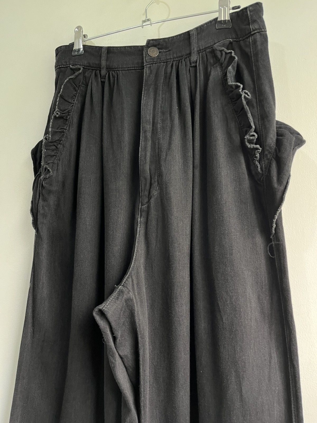 Hysteric Glamour Ruffle Waist Wide-Leg Pants Size US 28 / EU 44 - 3 Thumbnail