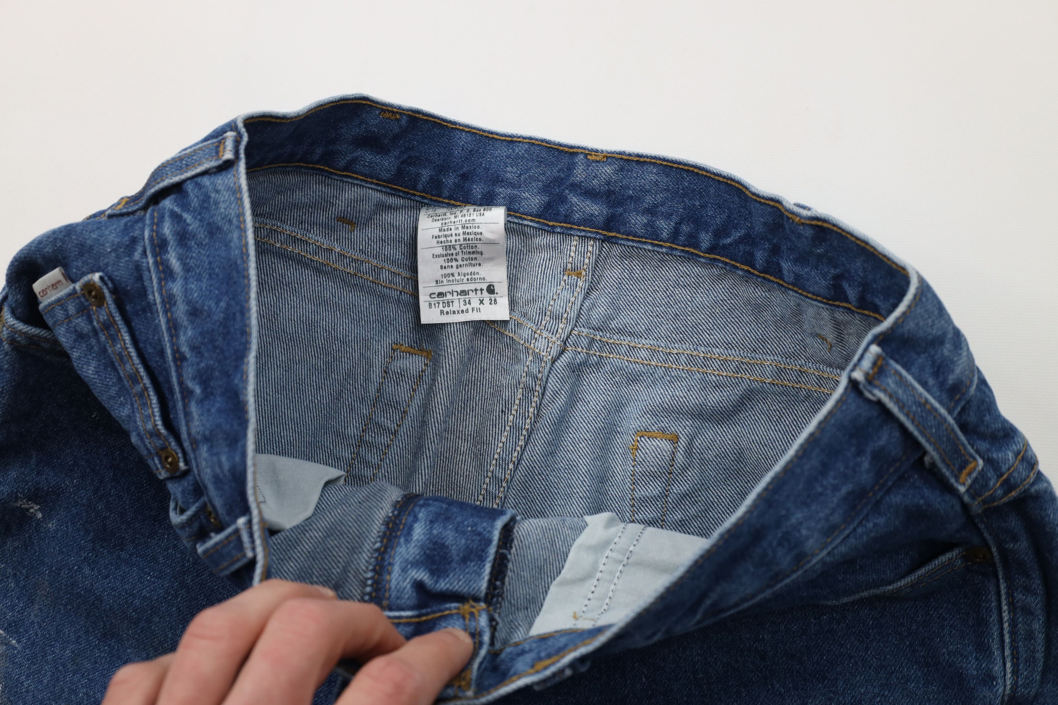 Carhartt Vintage Y2K Carhartt Relaxed Fit Straight Leg Denim Jeans Size US 34 / EU 50 - 11 Thumbnail