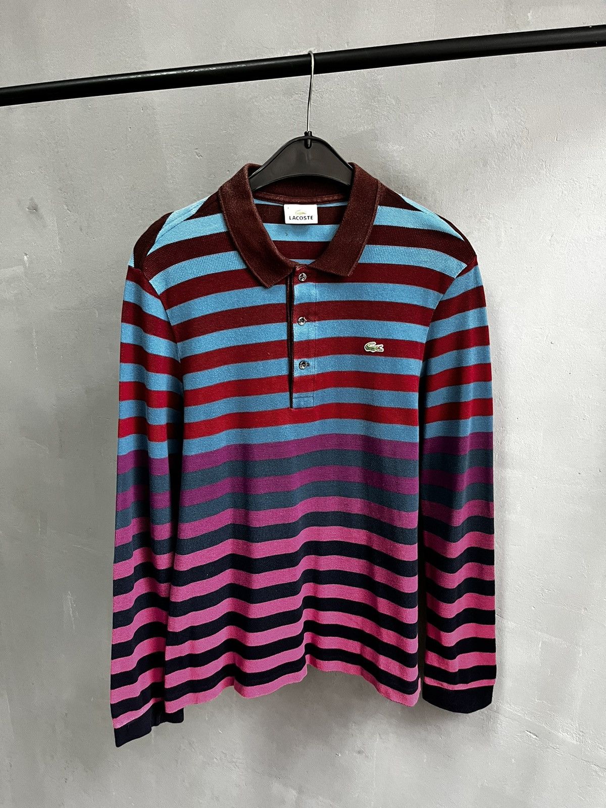 Lacoste × Vintage Lacoste rugby shirt emo Size US S / EU 44-46 / 1 - 1 Thumbnail