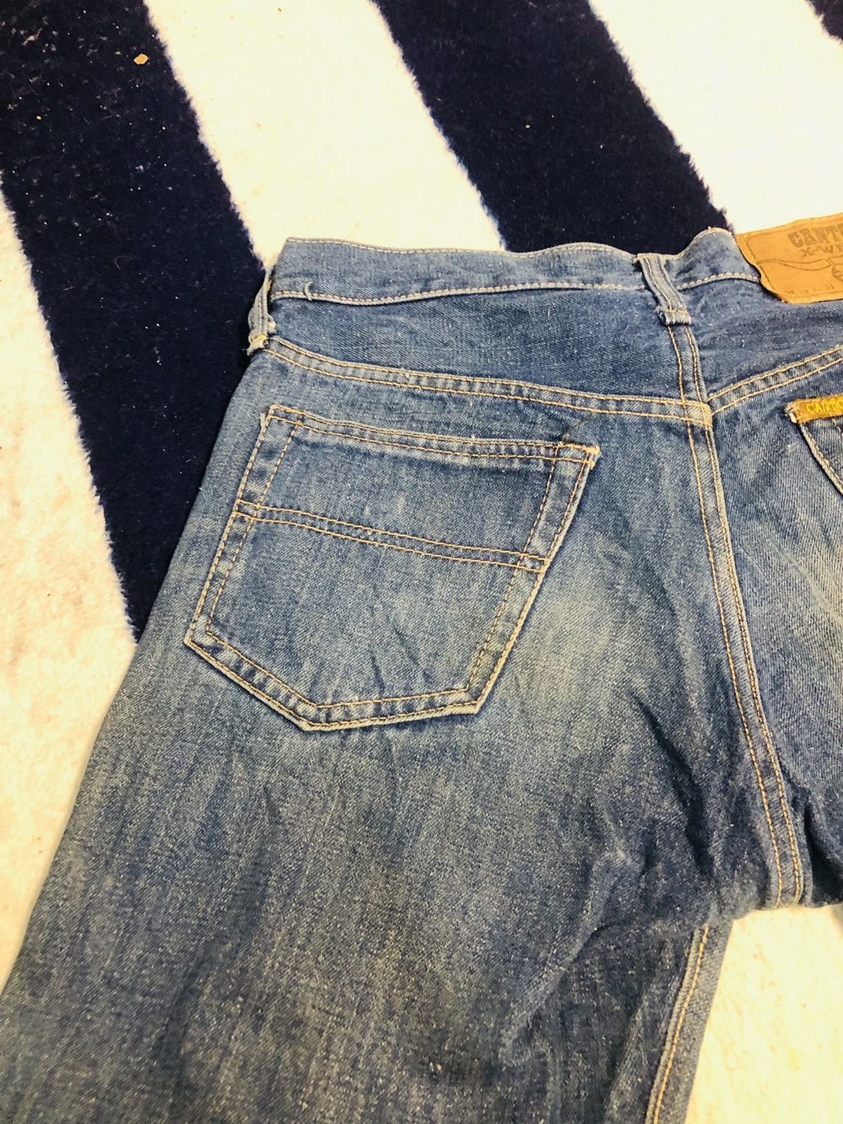 Sugar Cane × Vintage Canton Distressed Jeans (1) Size US 28 / EU 44 - 12 Thumbnail