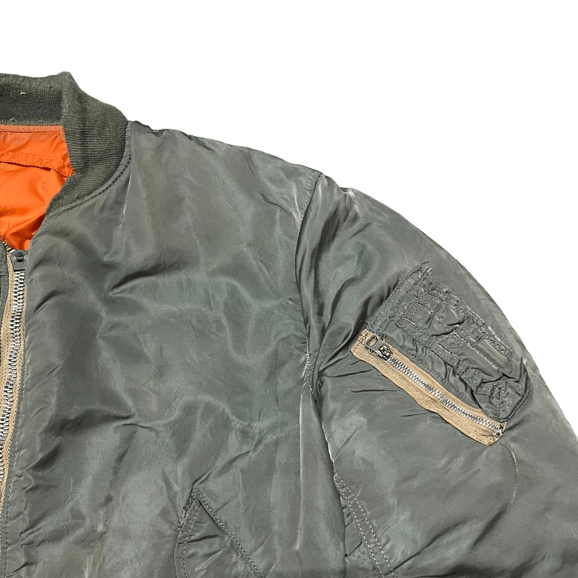Alpha Industries Vintage Alpha Industries Ma 1 Flight Bomber Jacket Size US L / EU 52-54 / 3 - 6 Thumbnail