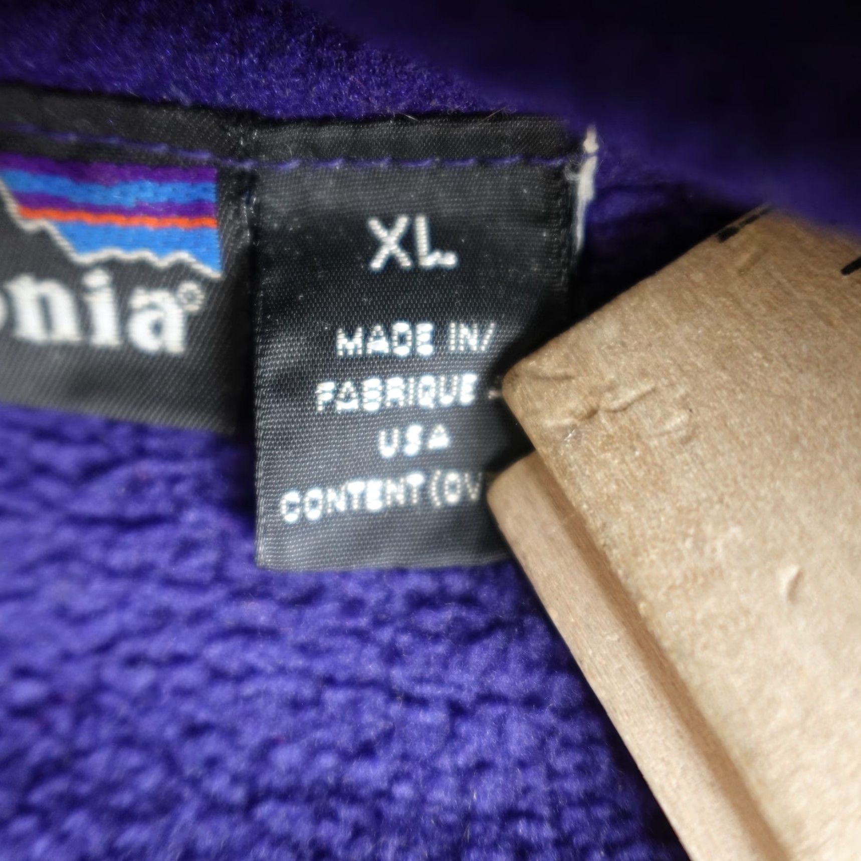 Patagonia VINTAGE Patagonia Mens Jacket XL Blue Purple Fleece Synchilla Vest Made in USA Size US XL / EU 56 / 4 - 3 Thumbnail