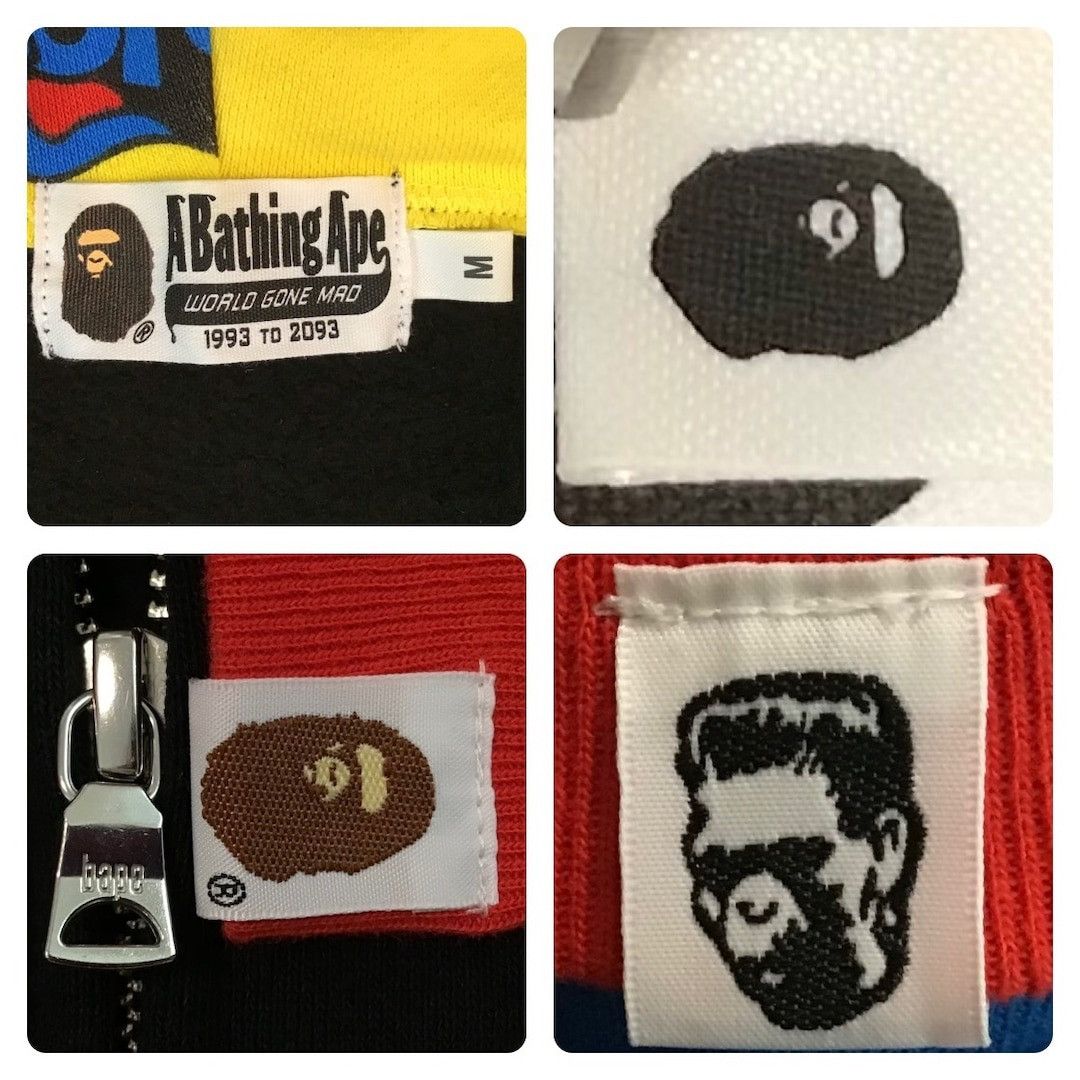 Bape BAPE × medicom toy BE@R Shark Full Zip Hoodie a bathing ape Size US M / EU 48-50 / 2 - 7 Thumbnail