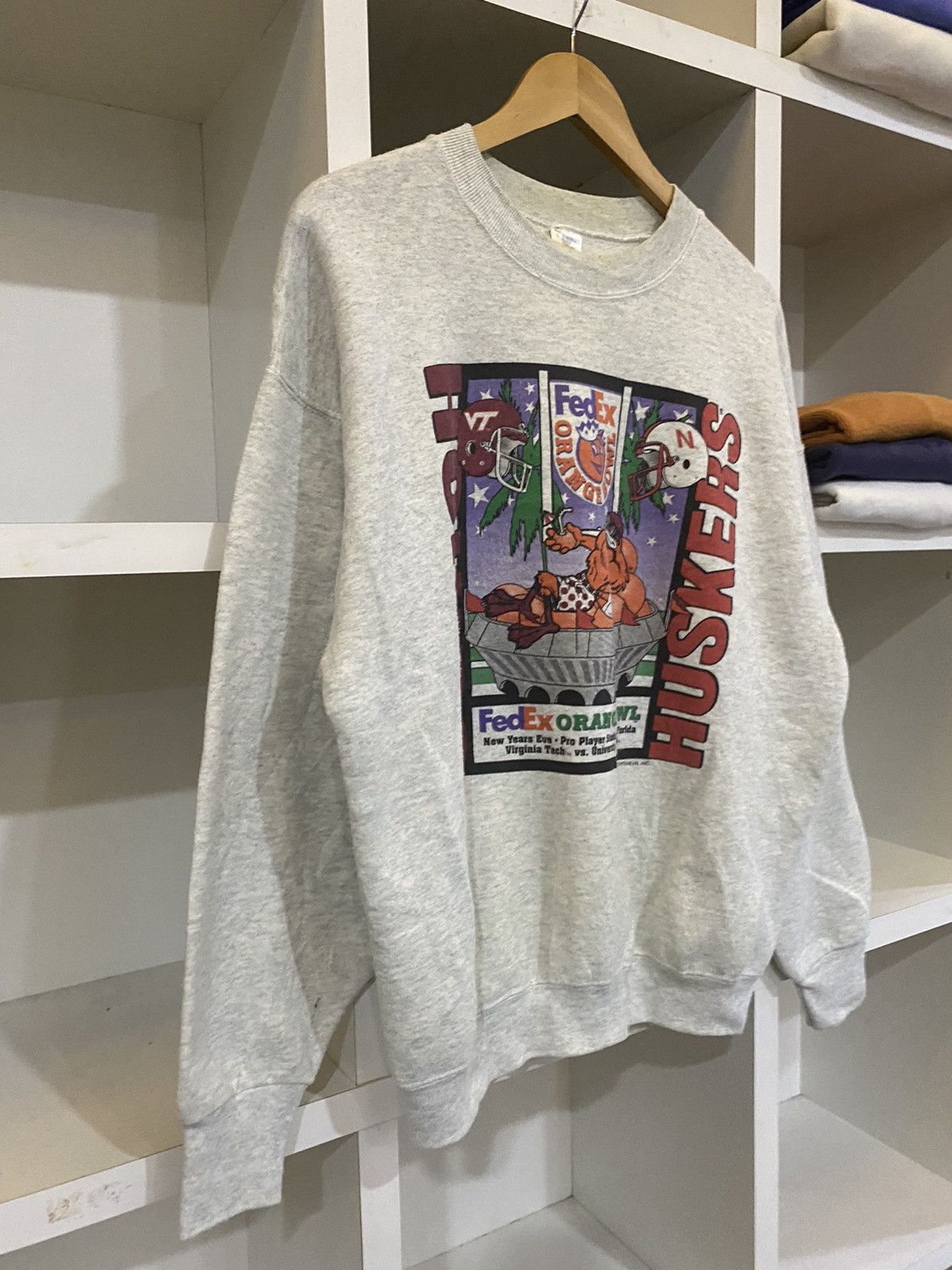 Vintage Vintage Fedex Orange Bowl Sweatshirt Size US S / EU 44-46 / 1 - 4 Thumbnail
