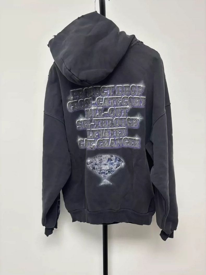 Balenciaga Balenciaga Worn Hoodie Size US S / EU 44-46 / 1 - 2 Thumbnail