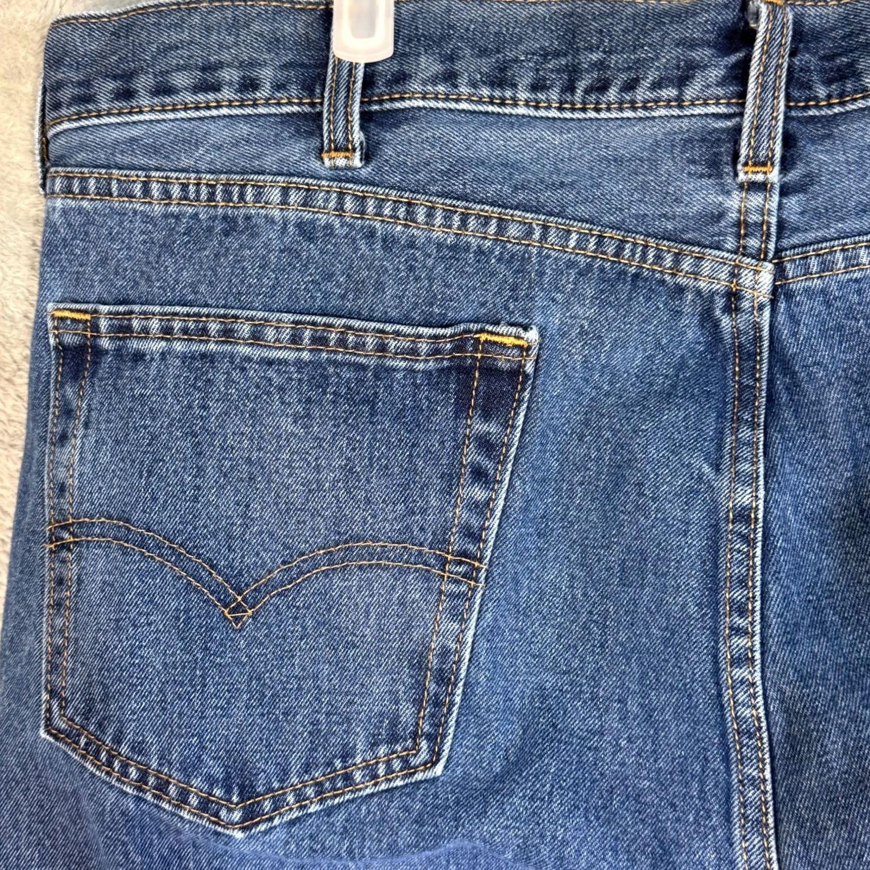 Levi's Levi’s 505 Jeans Men’s 42x32 Blue Denim Mid-Rise Straight Jeans 42 x 32 Regular Fit Modern USA Outdoor Denim Blue Levi’s 505 Mens Jeans Size US 42 / EU 58 - 6 Thumbnail