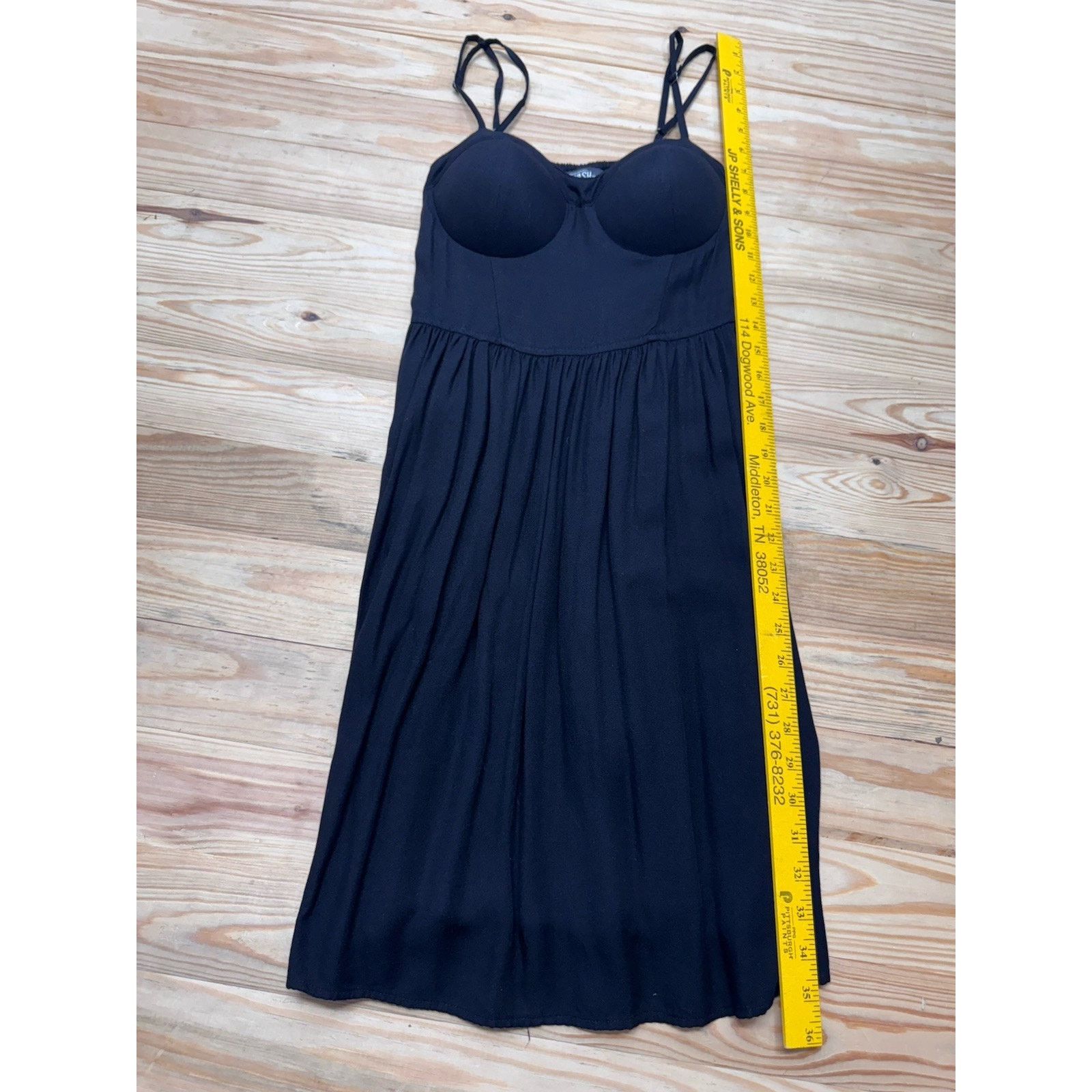 Other Rewash Womens Molded Cup Dress Black Sz S Adjustable Straps Size S / US 4 / IT 40 - 5 Thumbnail