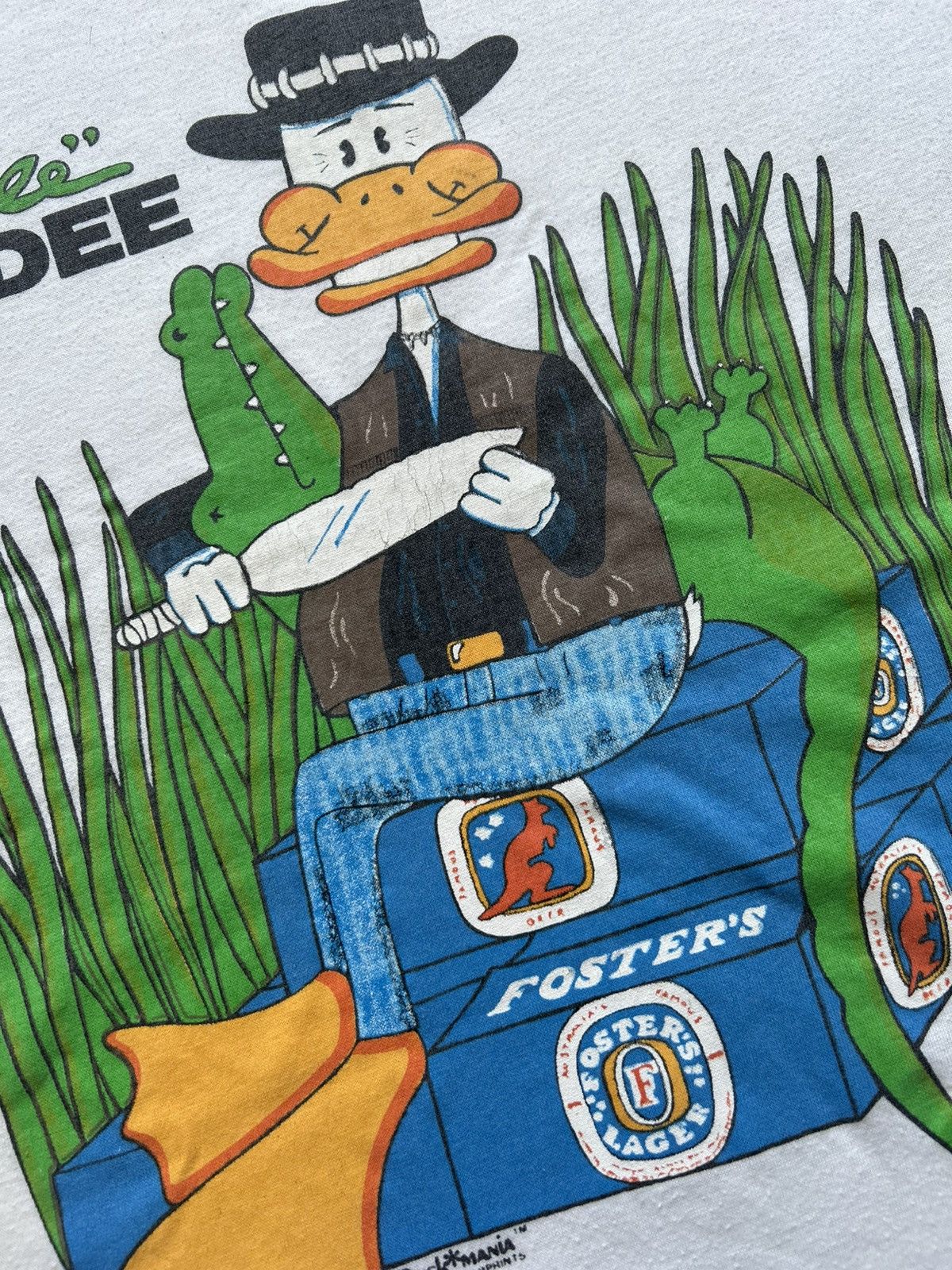 Band Tees × Vintage Rare 1987 Crocodile Duckdee Single Stitch Tee Size US M / EU 48-50 / 2 - 4 Thumbnail