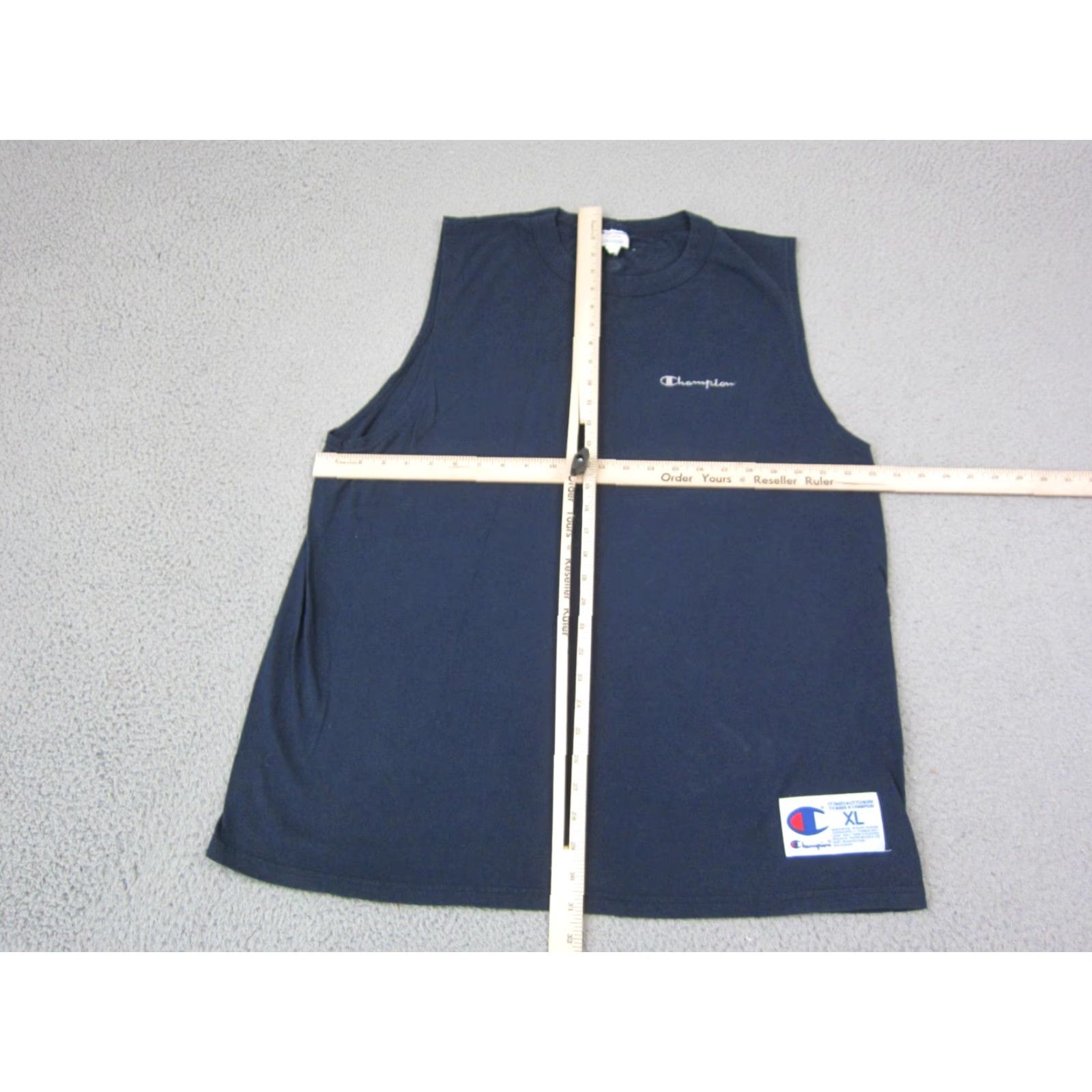Champion VINTAGE Champion Shirt Tank Top Mens XL Blue 90s Athletic Muscle Tee Short Sleeve Crew Neck T-Shirt Jersey Cotton Logo Care: Machine Washable Size US XL / EU 56 / 4 - 6 Thumbnail
