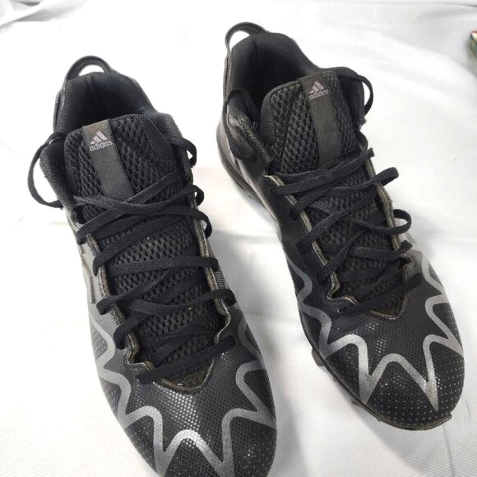 Adidas Adidas Freak Baseball cleats, men size 12, black & gray Size US 12 / EU 45 - 6 Thumbnail