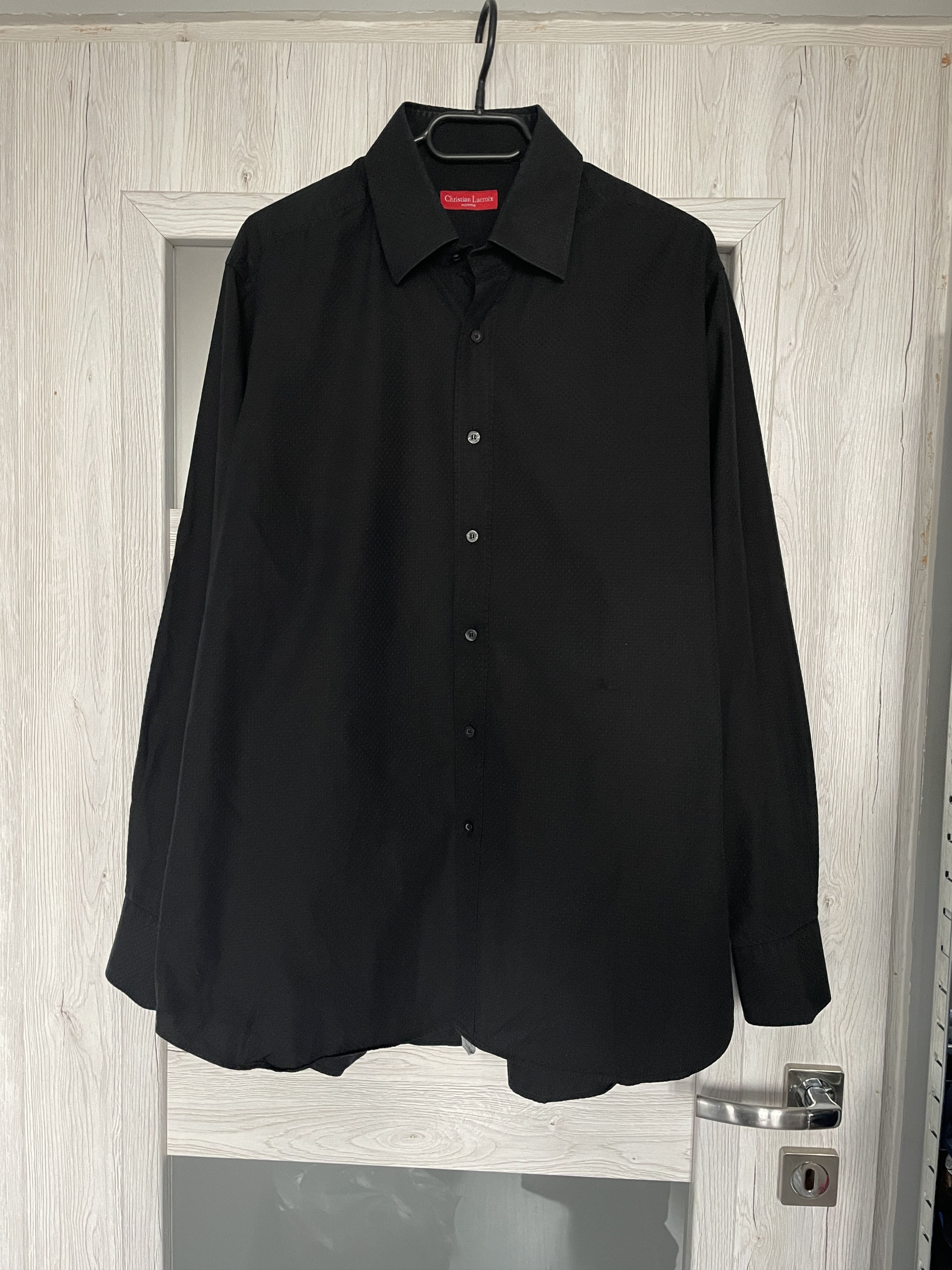 Christian Lacroix CHRISTIAN LACROIX BLACK STAR STRUCTURED LONGSLEEVE SHIRT Size US XL / EU 56 / 4 - 7 Thumbnail